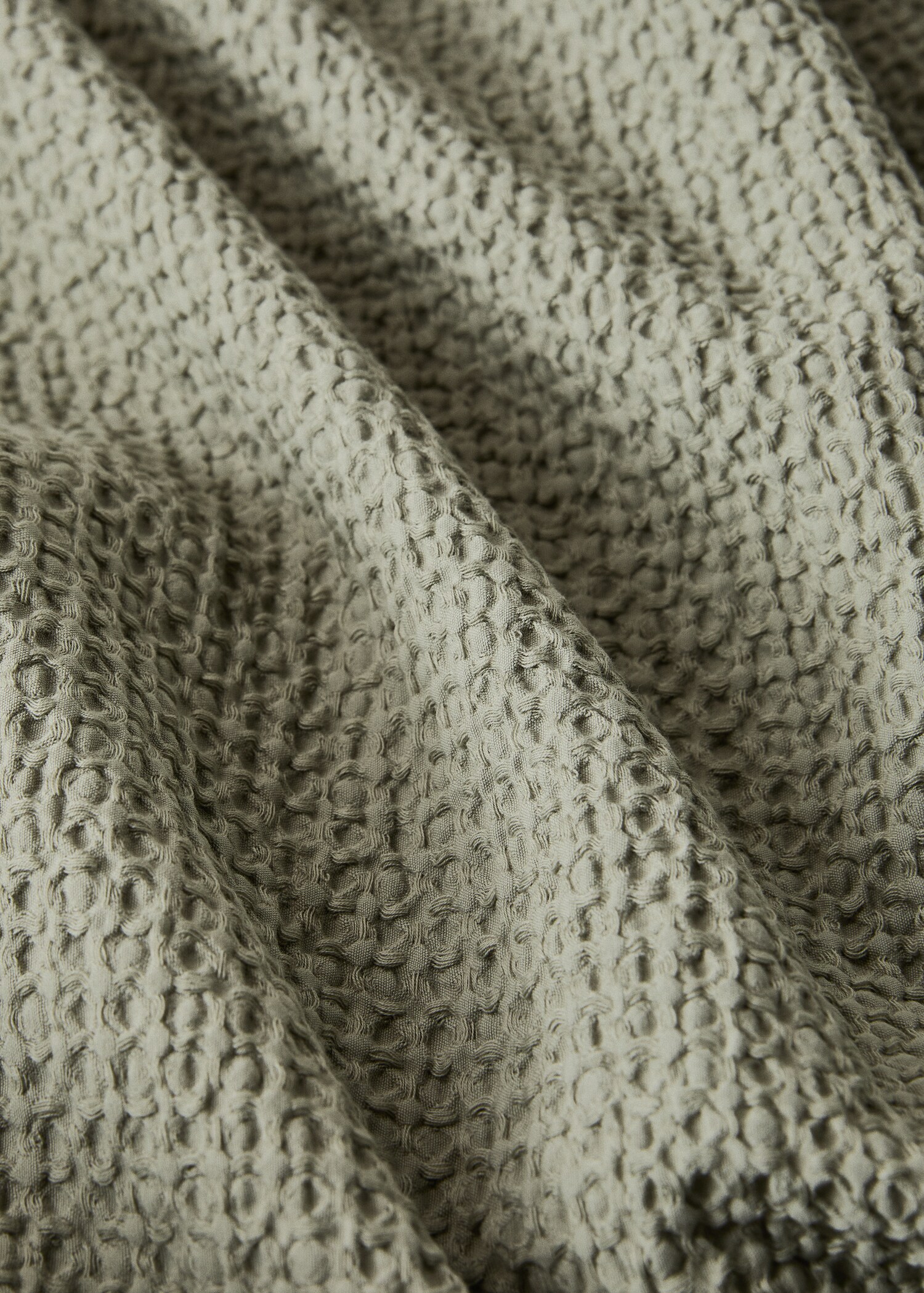 Bettbezug aus Baumwoll-Perkal in Waffel-Optik für 180/200 cm Bett - Detail des Artikels 2