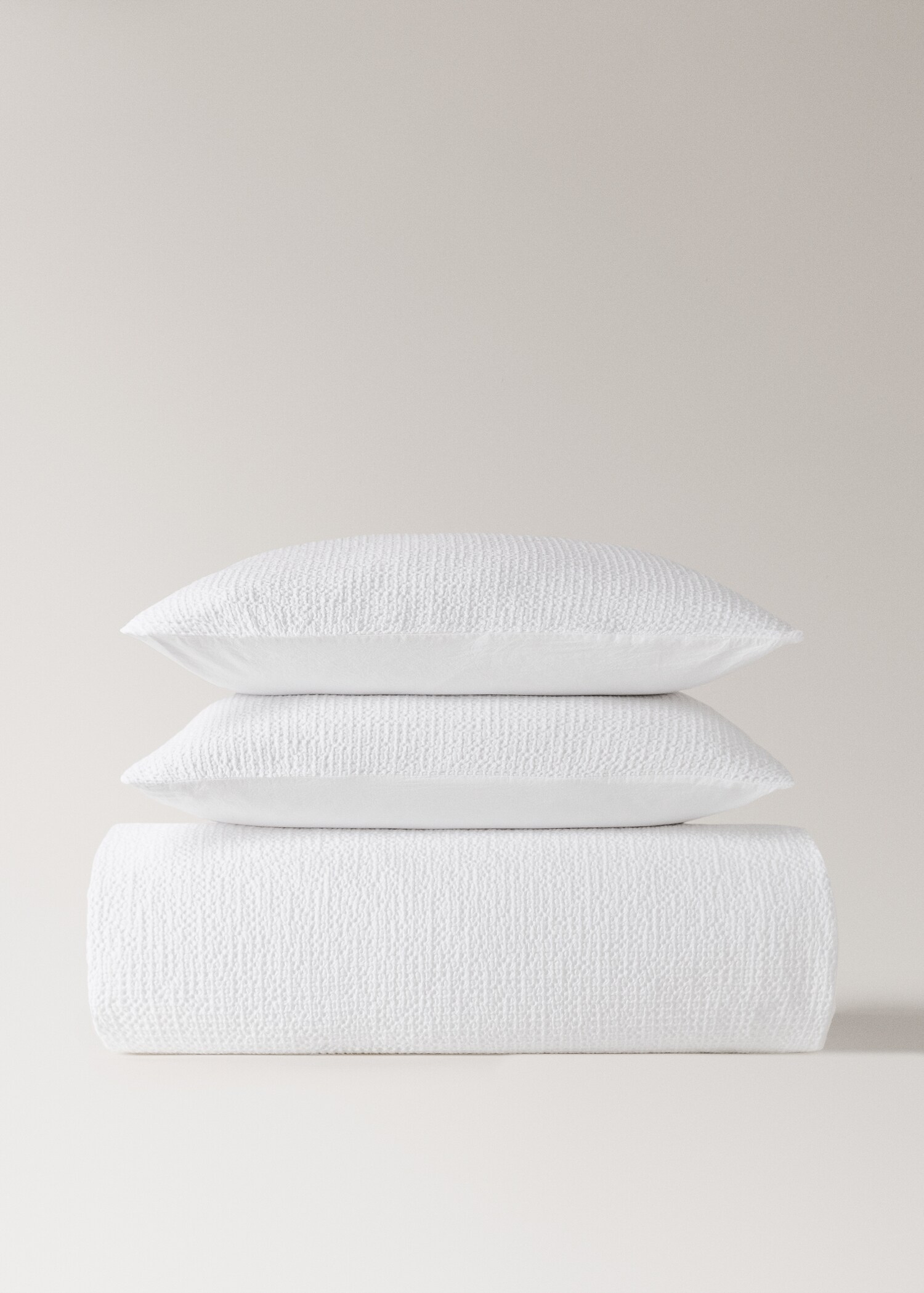 Cotton percale waffle duvet cover Single bed - Article without model