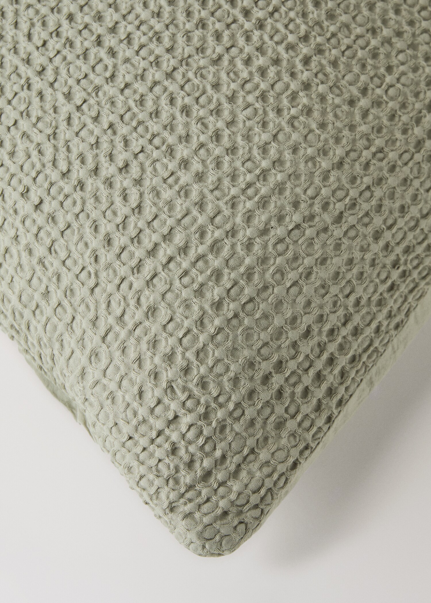 Cotton percale waffle duvet cover Single bed - Details of the article 3