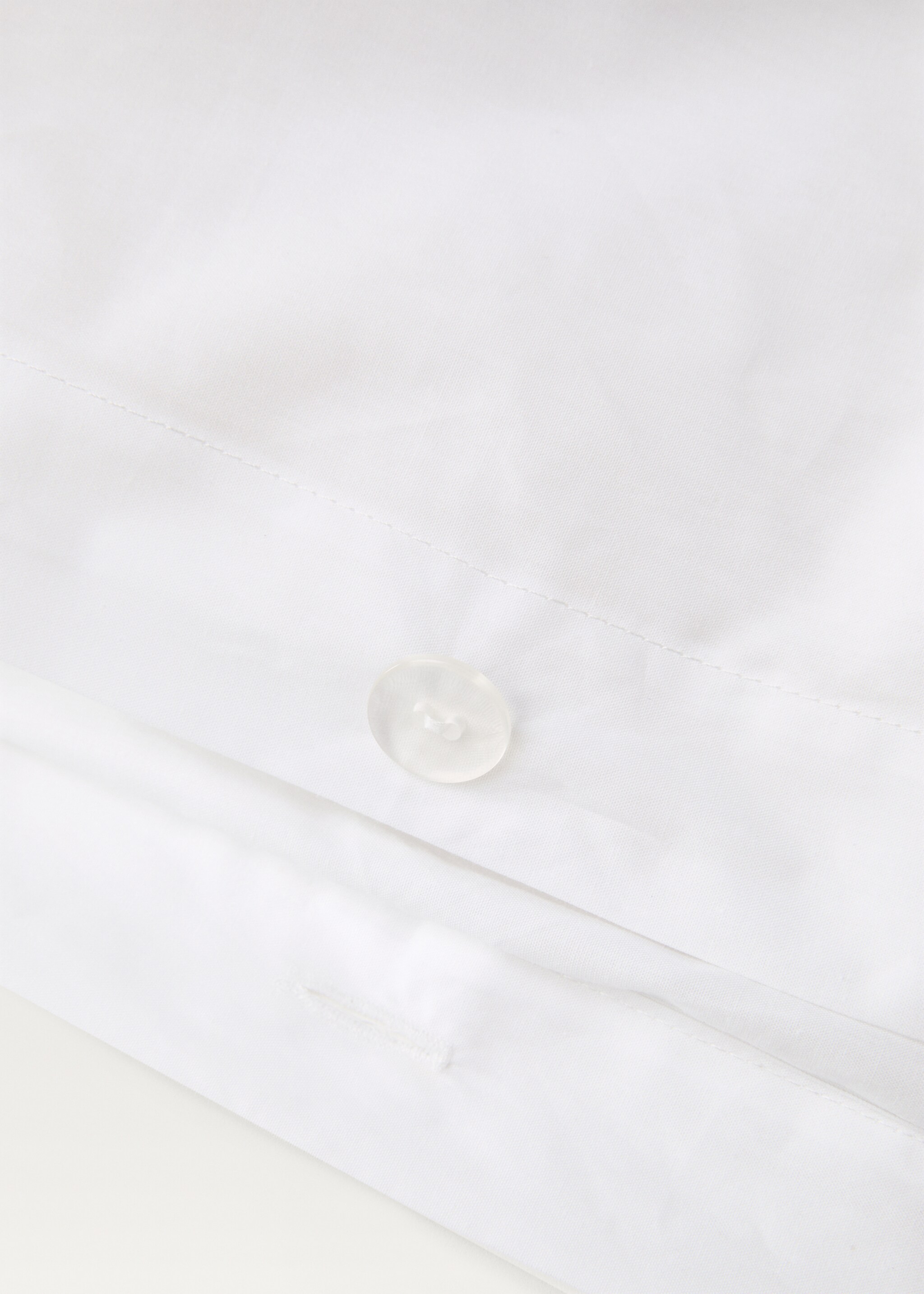 Housse de couette percale de coton lit 180/200 cm - Détail de l'article 1, Blanc. Ref: 17011564-00.