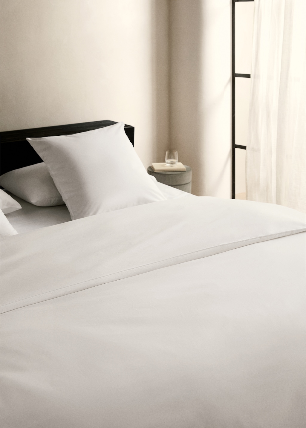 Cotton percale duvet cover for 180/200cm bed
