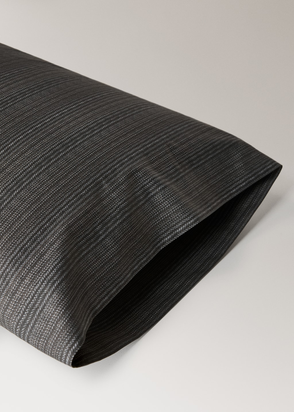 Percale cotton tailored-print pillowcase 45x110cm