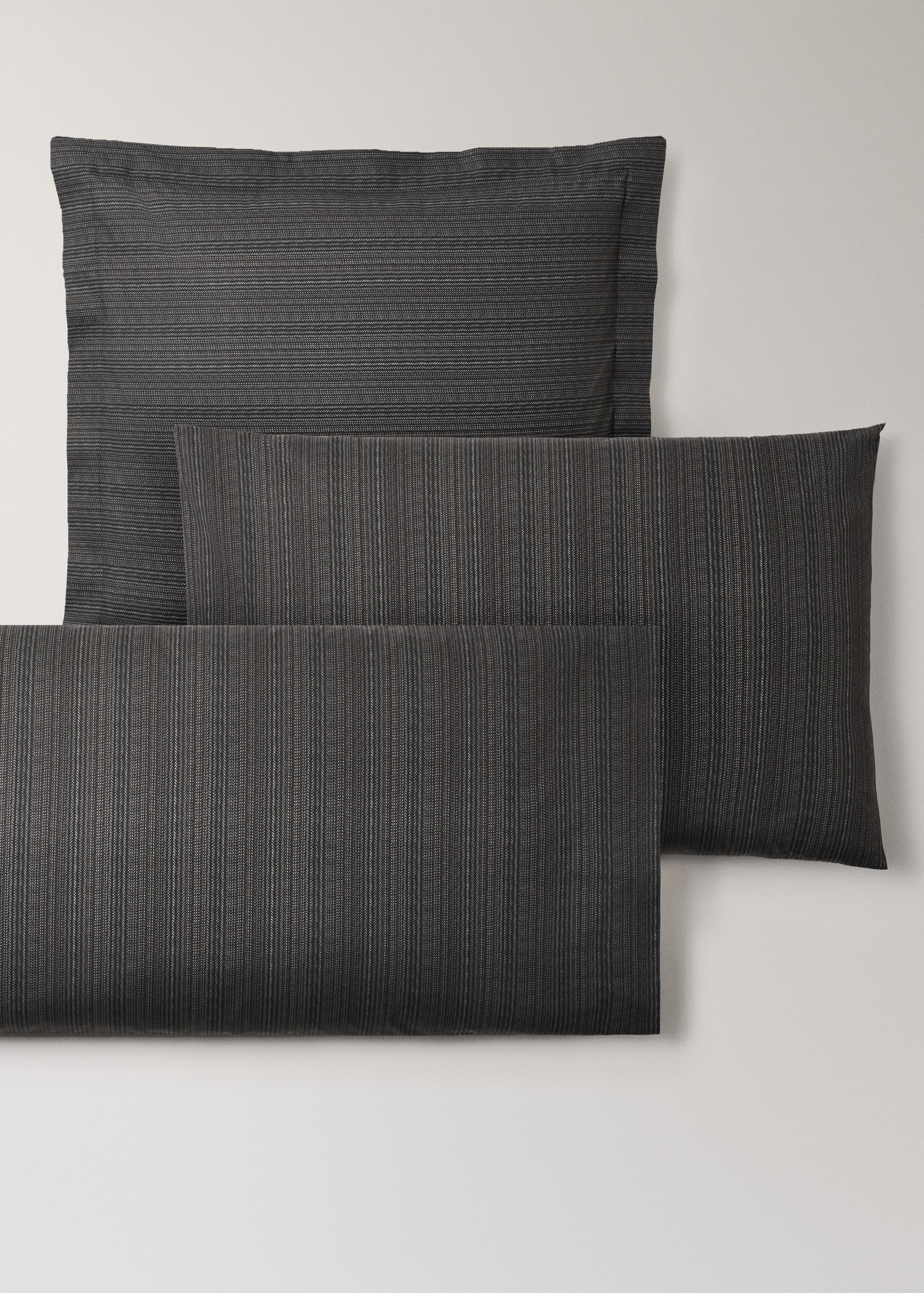 Tailored cotton percale pillow cover 45x110cm - Details of the article 3