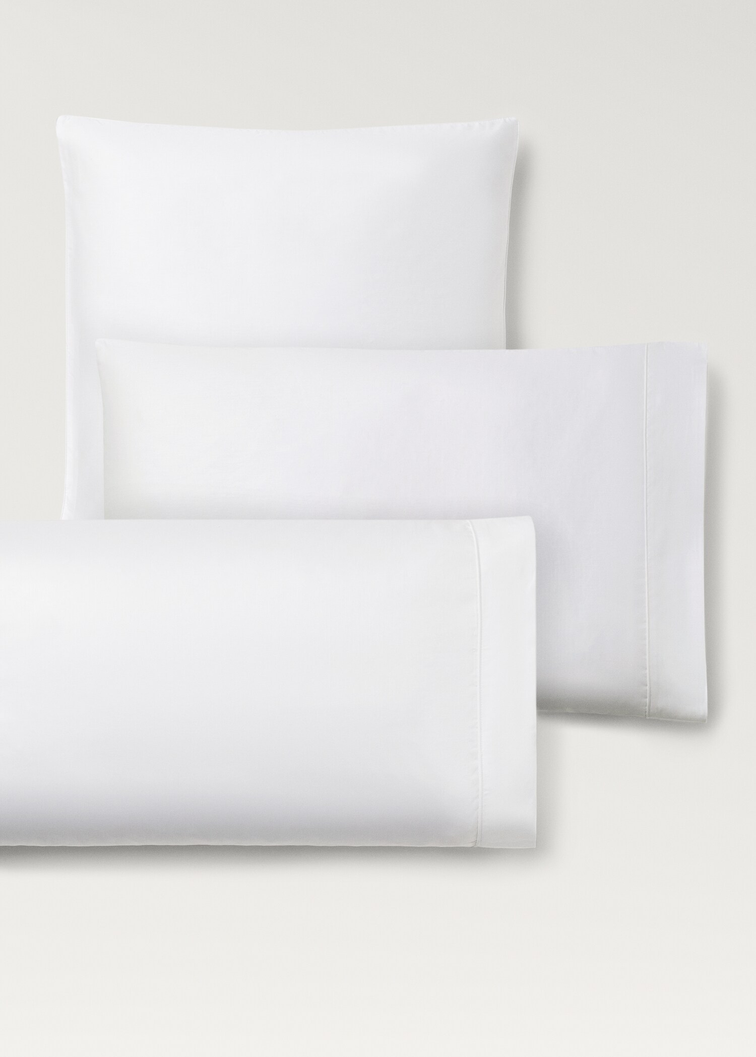 Two 600-thread count cotton satin pillowcases 60x60 cm - Details of the article 4