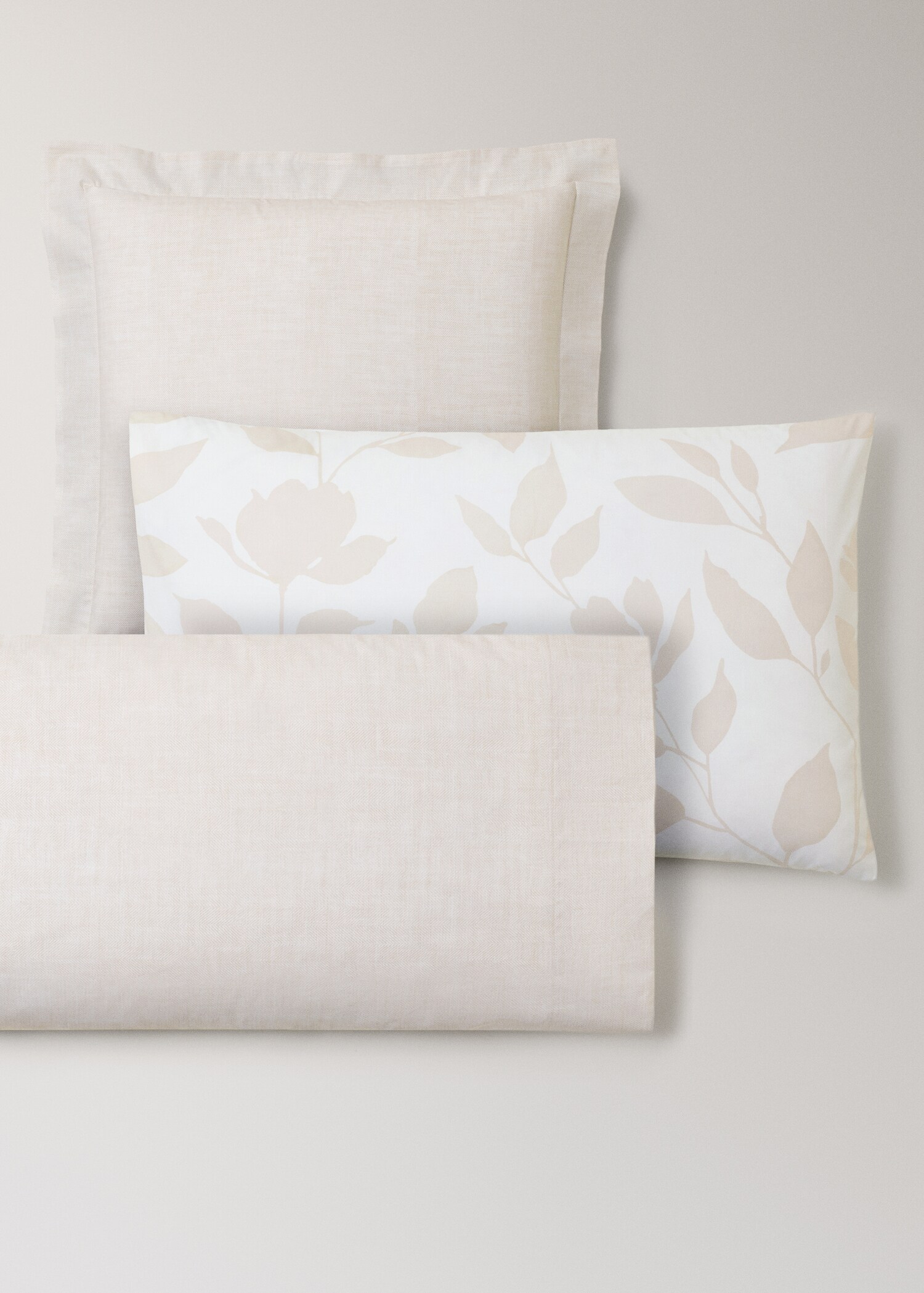 Deux taies d’oreiller percale de coton imprimé chevron 60x60 cm - Détail de l'article 4