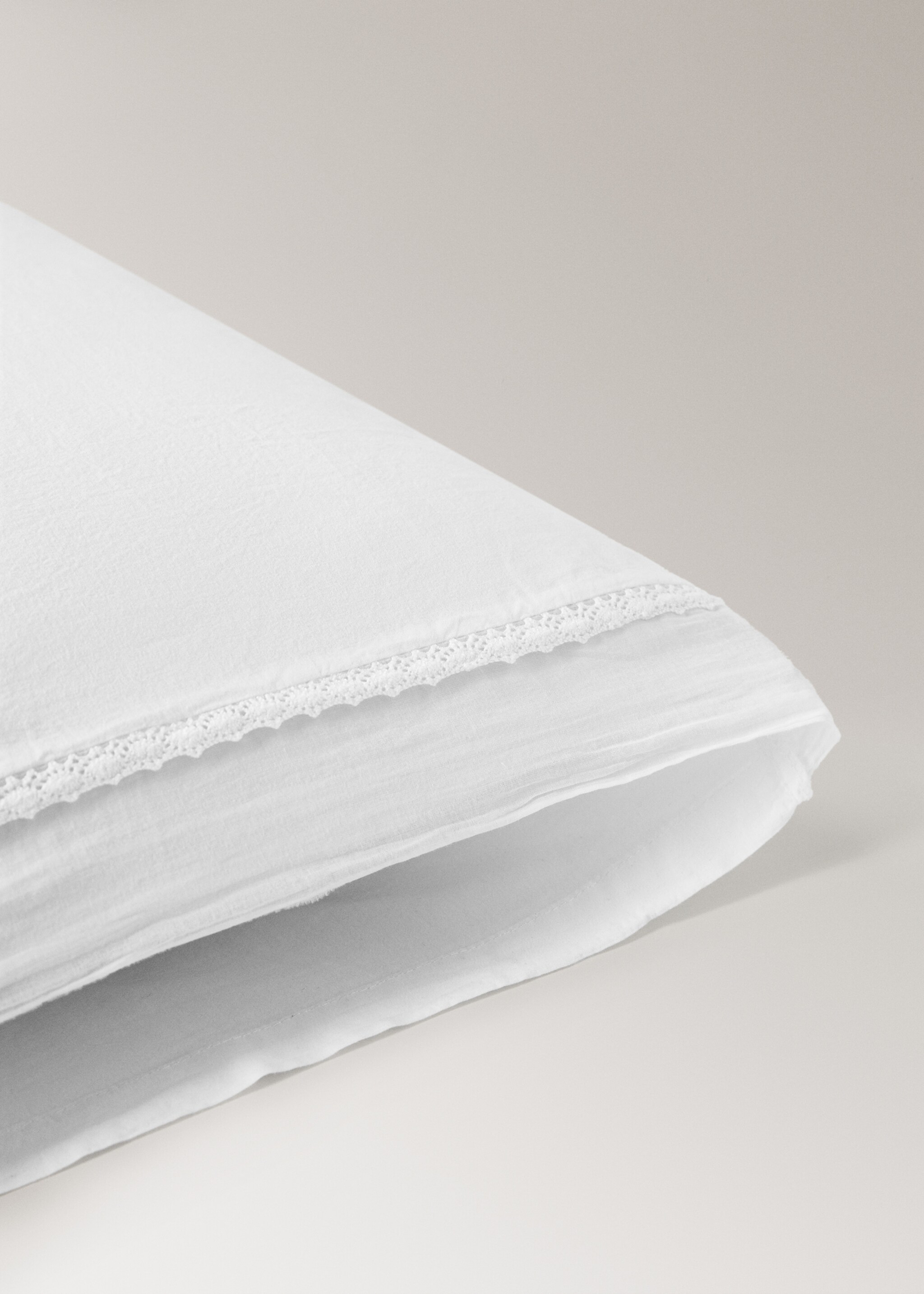Children’s pillowcase cotton washed pointilla flywheel 45x110 cm - Details of the article 1
