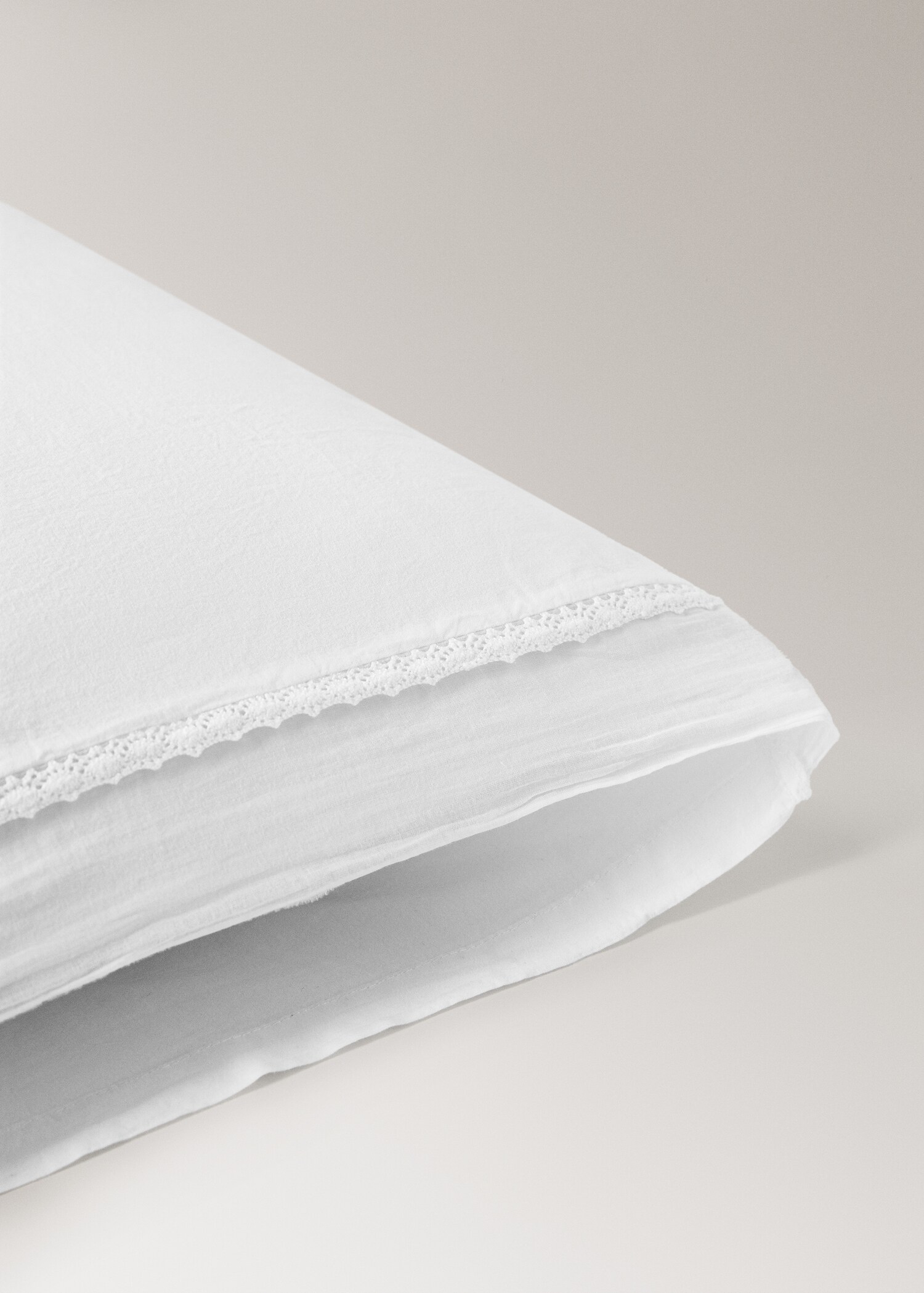 Children’s pillowcase cotton washed pointilla flywheel 45x110 cm - Details of the article 1