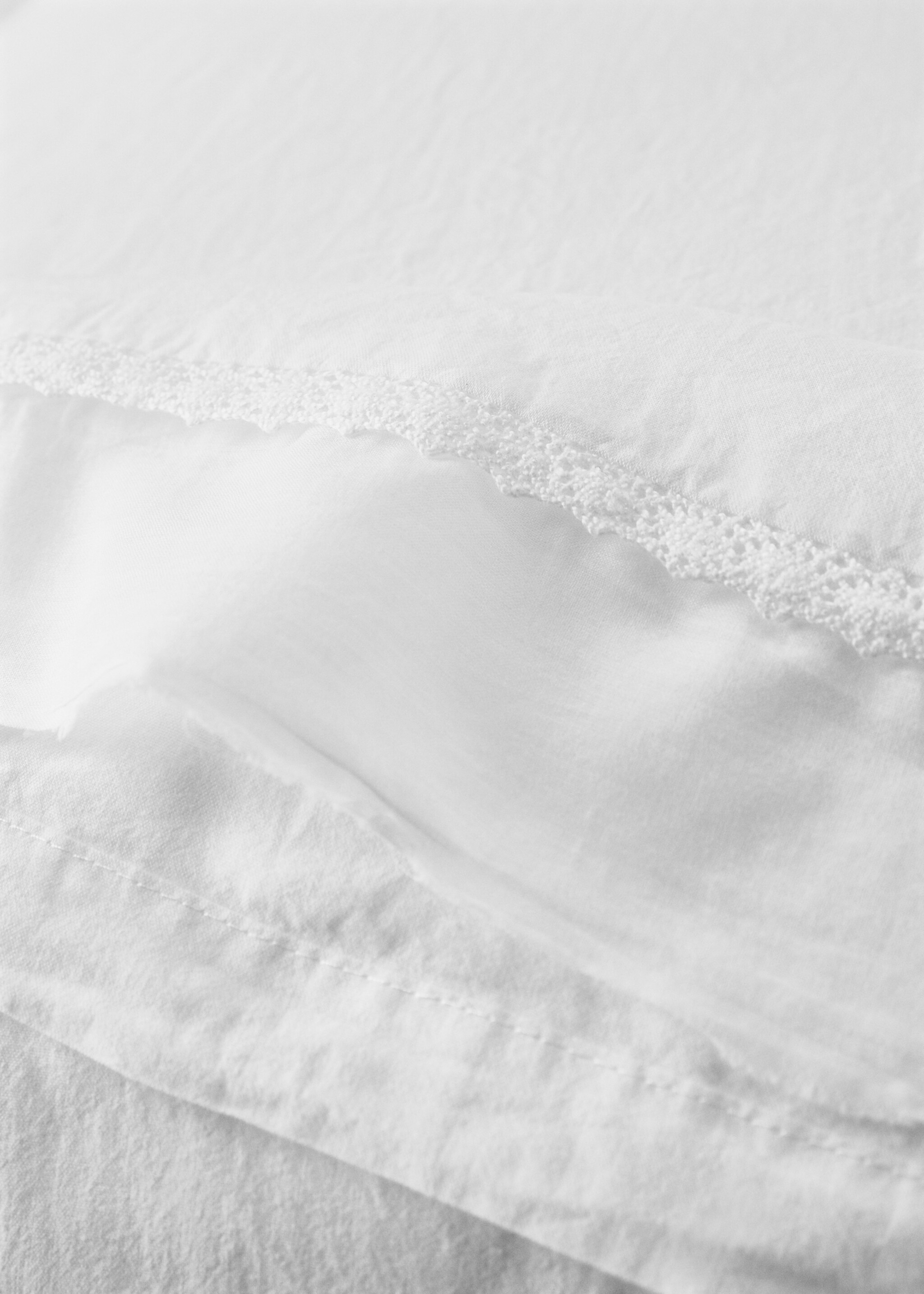 Children’s pillowcase cotton washed pointilla flywheel 45x110 cm - Details of the article 2
