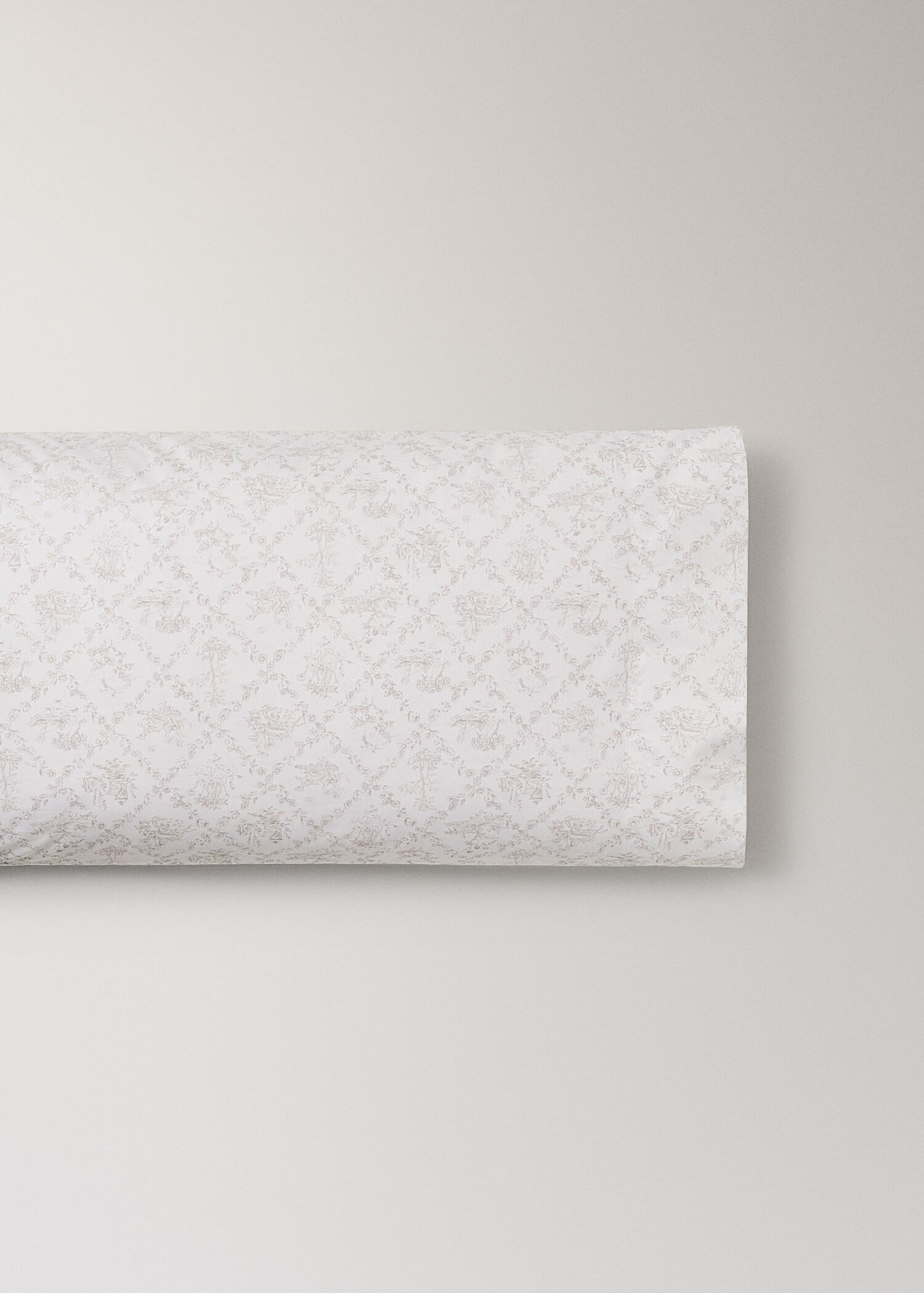 Toile de Jouy cotton percale pillowcase 45x110 cm - Article without model