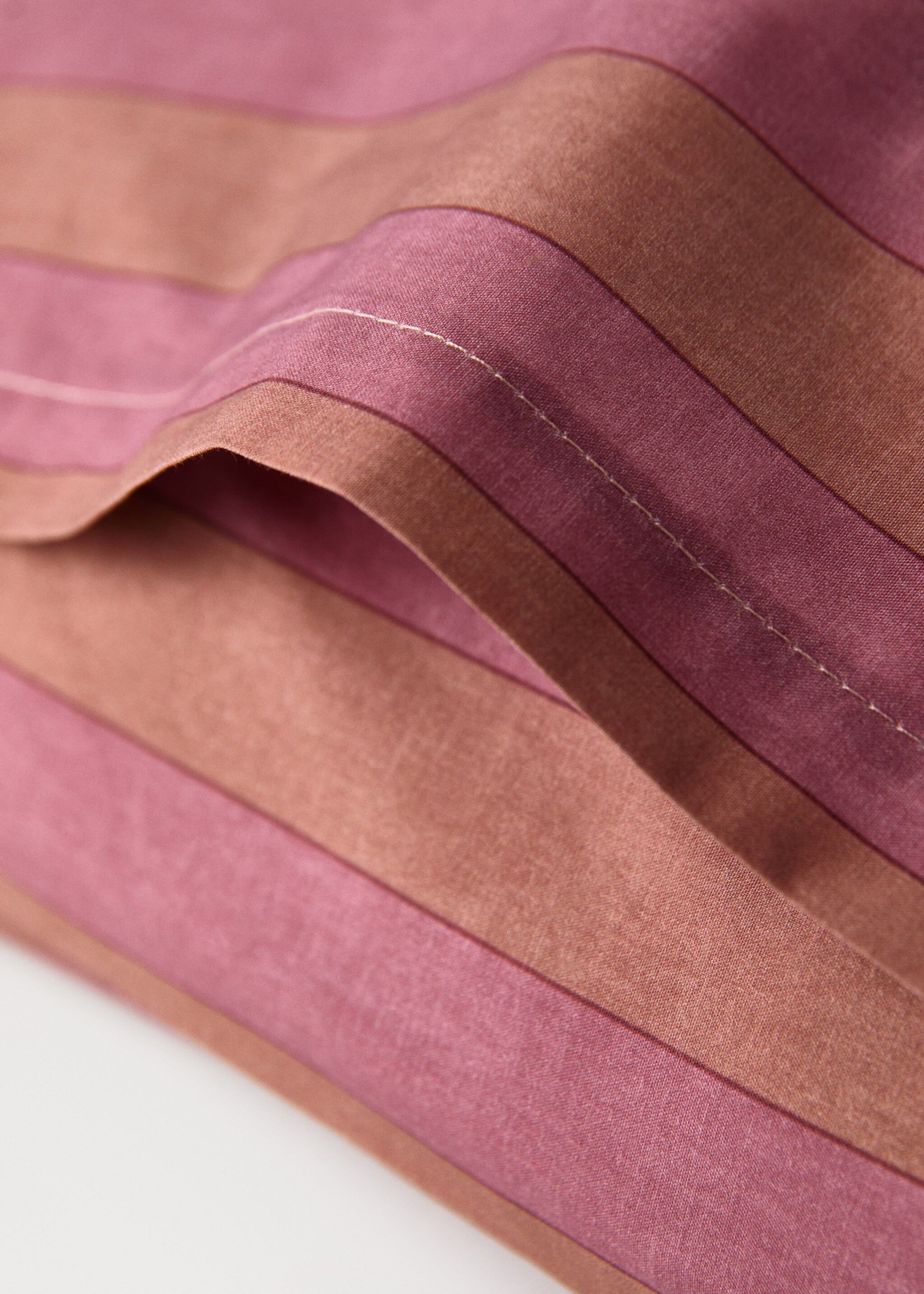 Children's Kodak-striped pillowcase 50x75 cm - Details of the article 1, Pink. Ref: 17011604-00.