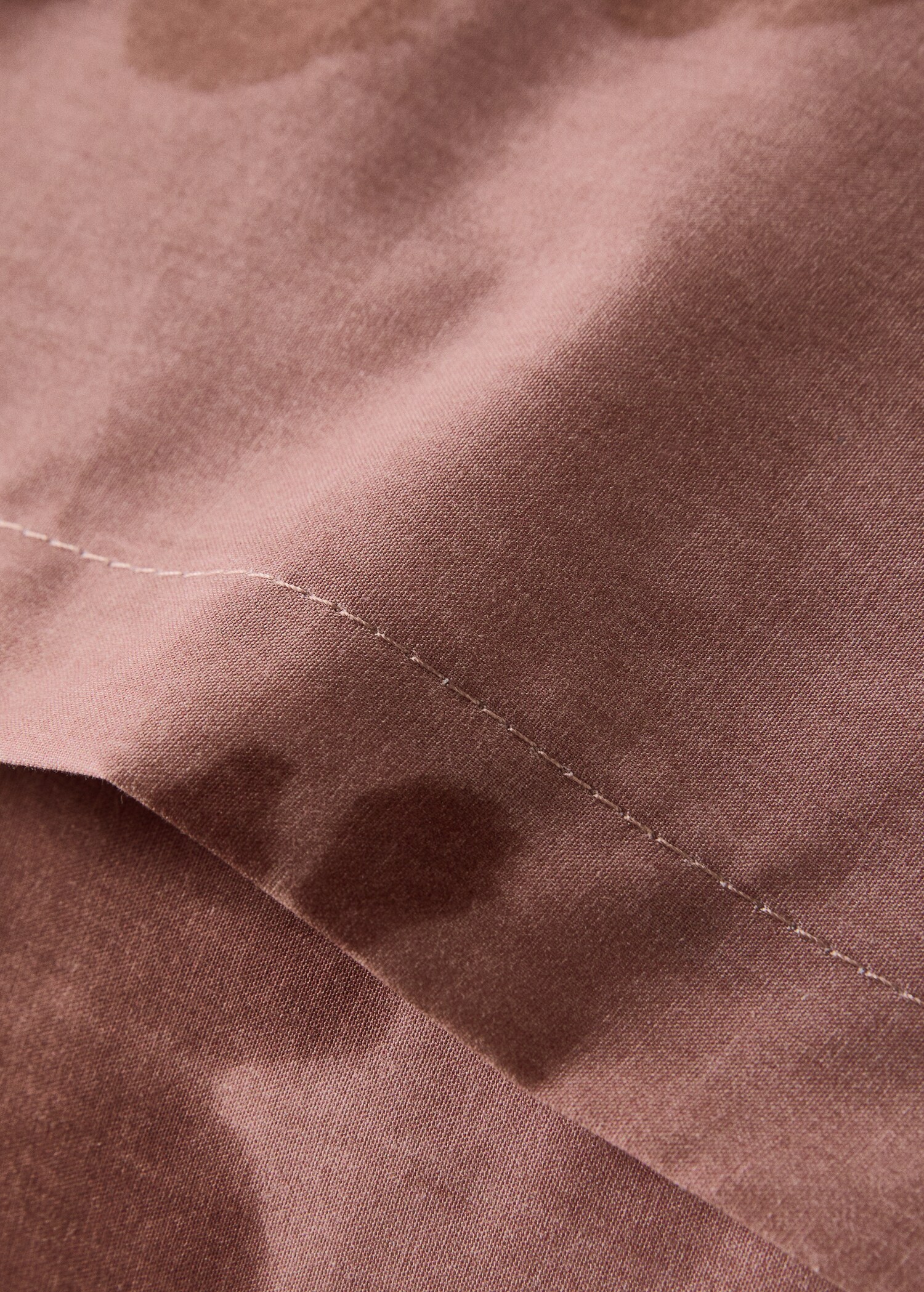 Percale cotton pillowcase 200 thread count faded flower 60x60 cm - Details of the article 3