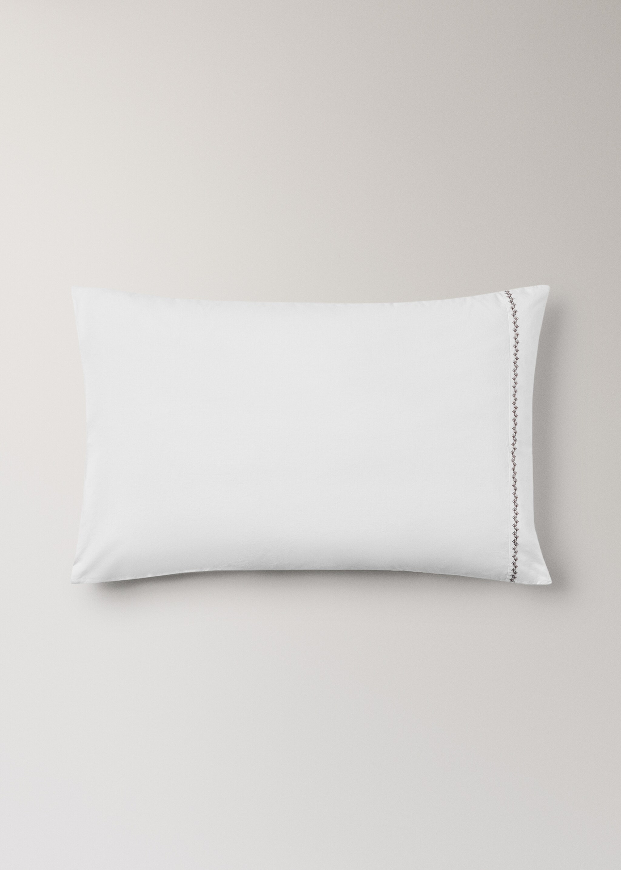 Funda almohada infantil algodón percal 200 hilos 50x75cm - Artículo sin modelo, Blanco. Ref: 17011614-00.