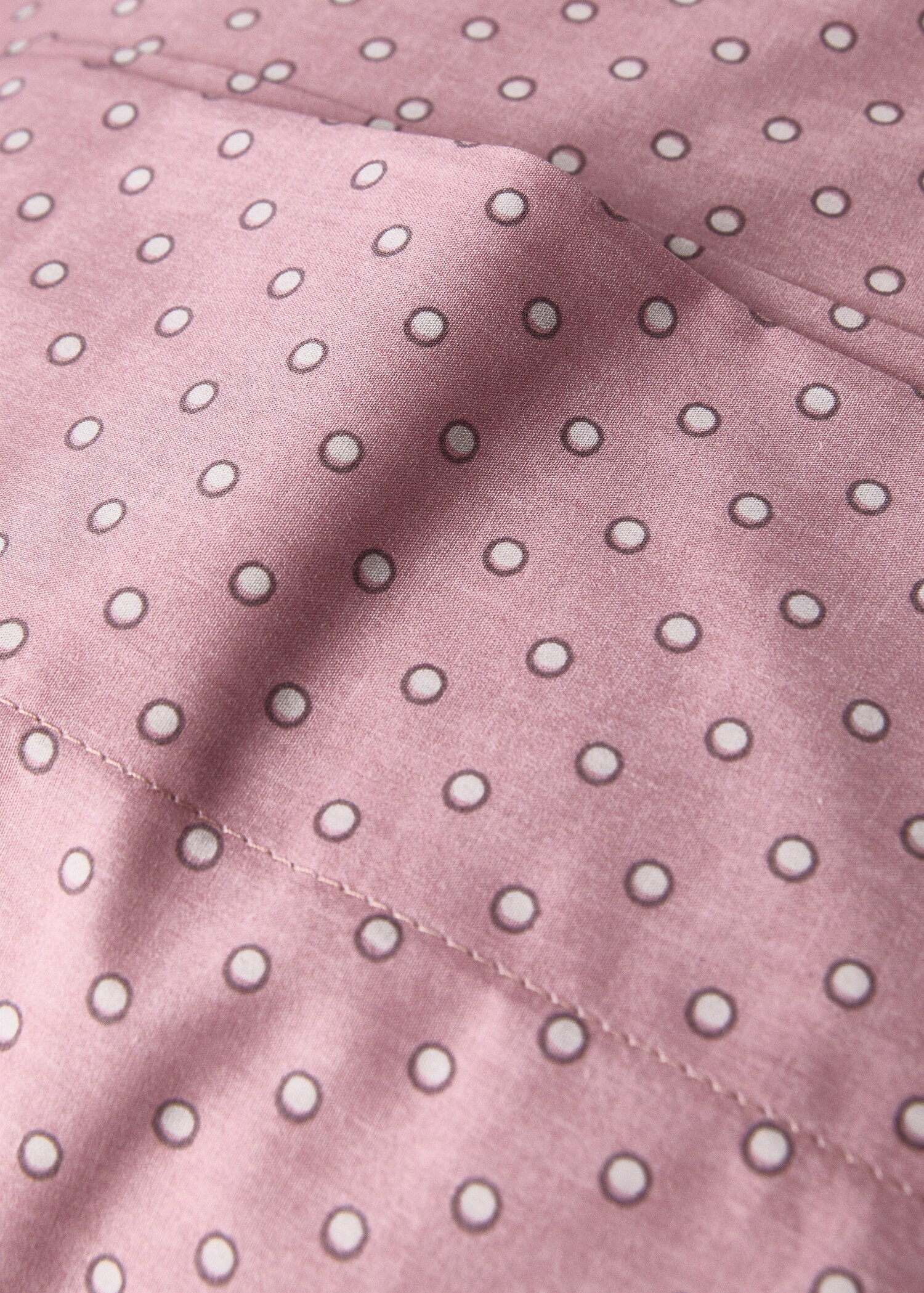 Reversible cotton polka dot children's pillowcase 45x110 cm - Details of the article 2