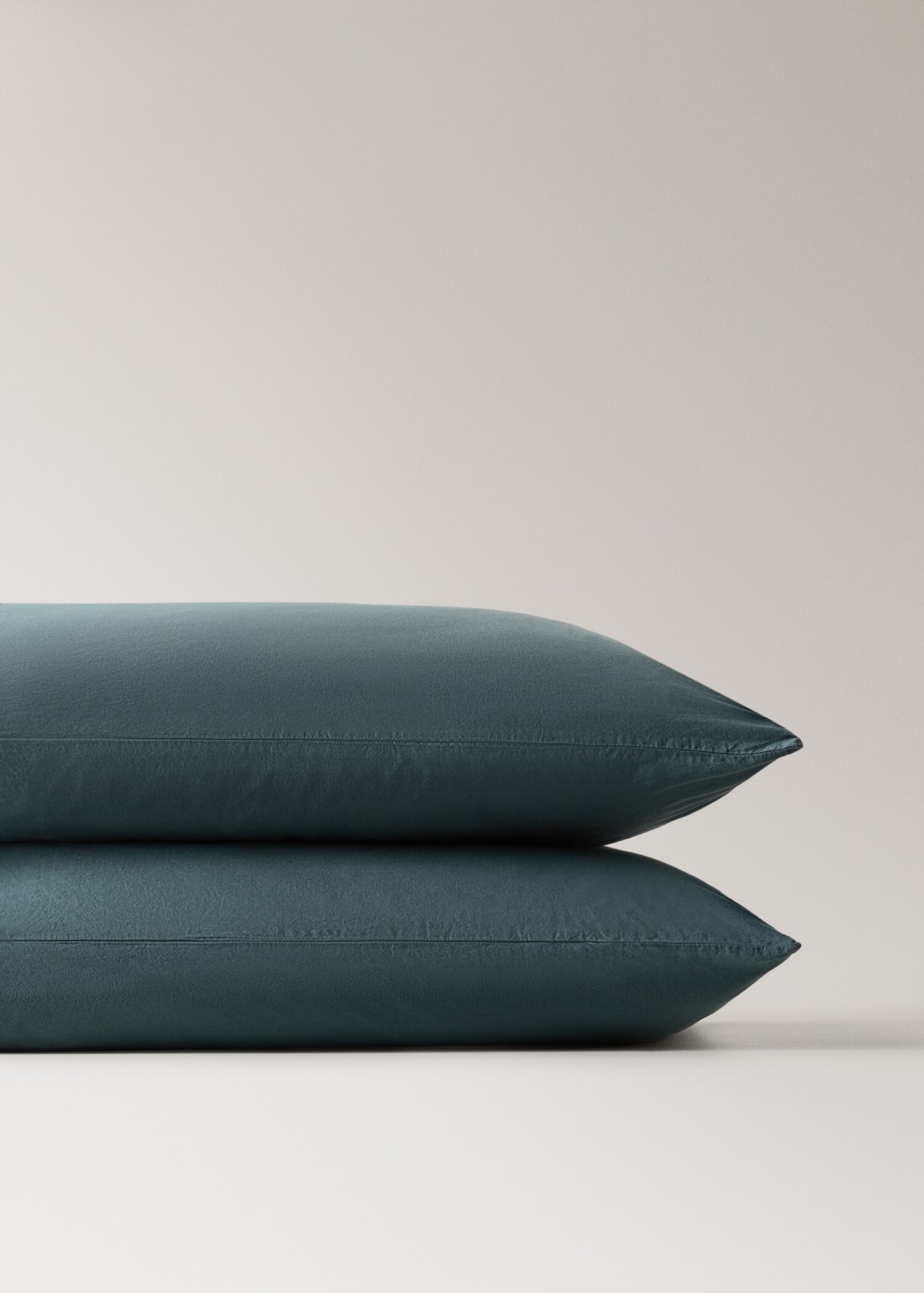 Two lace washed cotton pillow cases 50x75cm - Details of the article 1