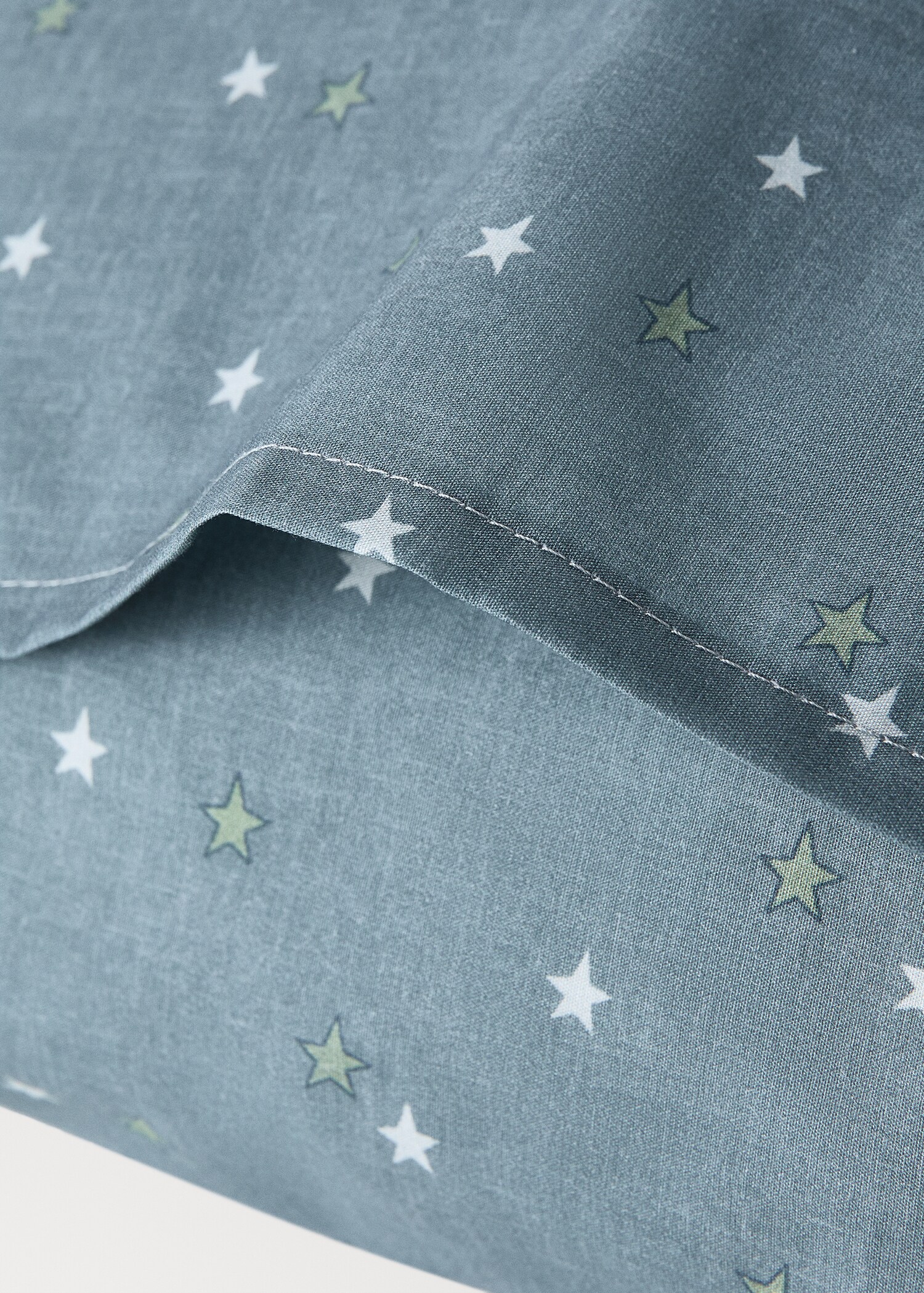 Funda almohada infantil algodón percal estamapado estrellas 30x50 cm - Detalle del artículo 1