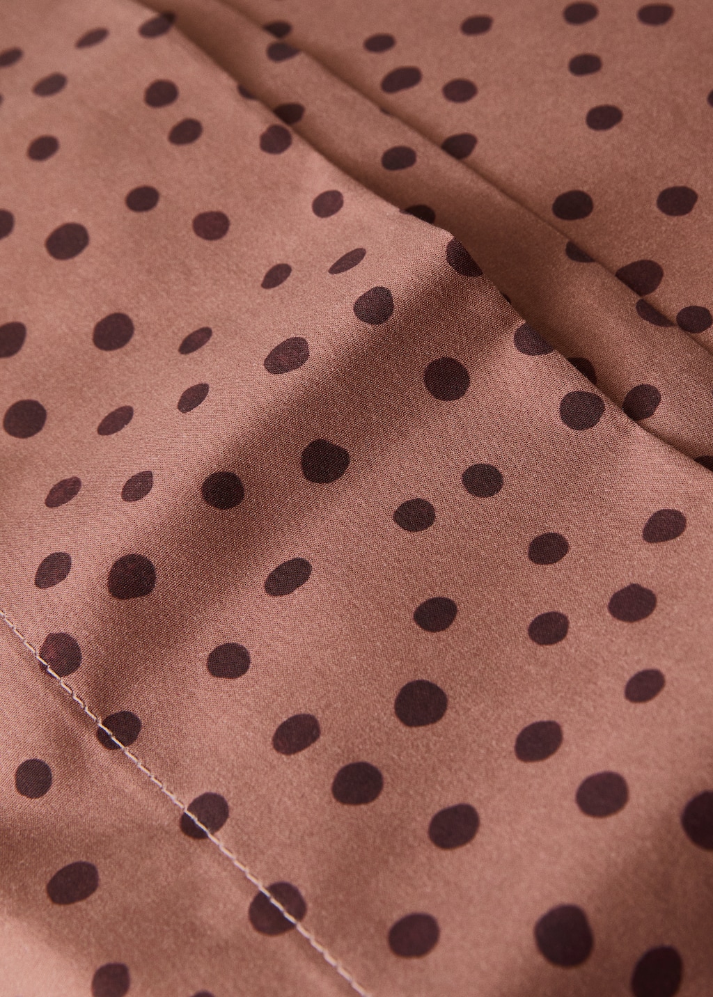 200-thread count percale cotton pillowcase with polka-dot print 45x110 cm