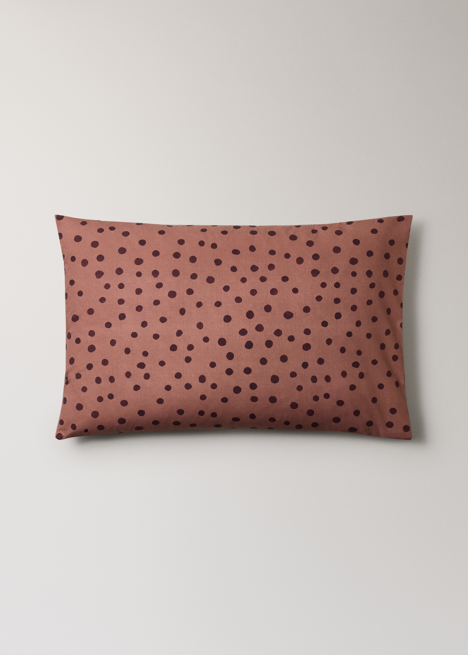 200 thread count cotton percale pillowcase with polka dot print 50x75 cm - Article without model