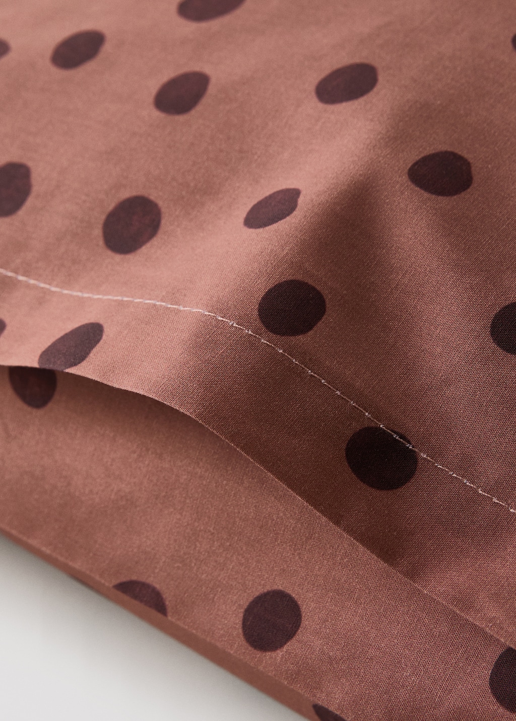 Two pillowcases cotton percale 200 thread count polka dot print 50x75 cm