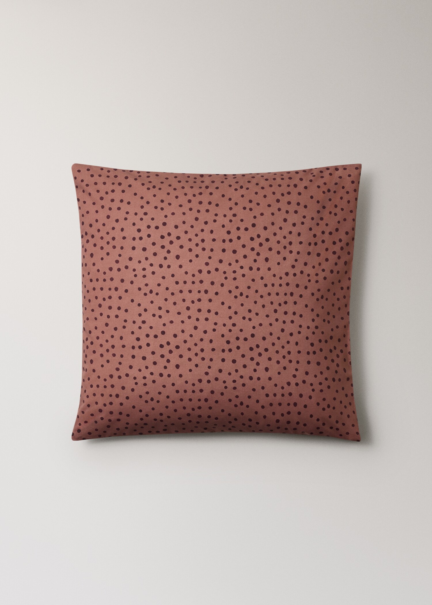 200 thread count cotton percale pillowcase with polka dot print 60x60 cm - Article without model