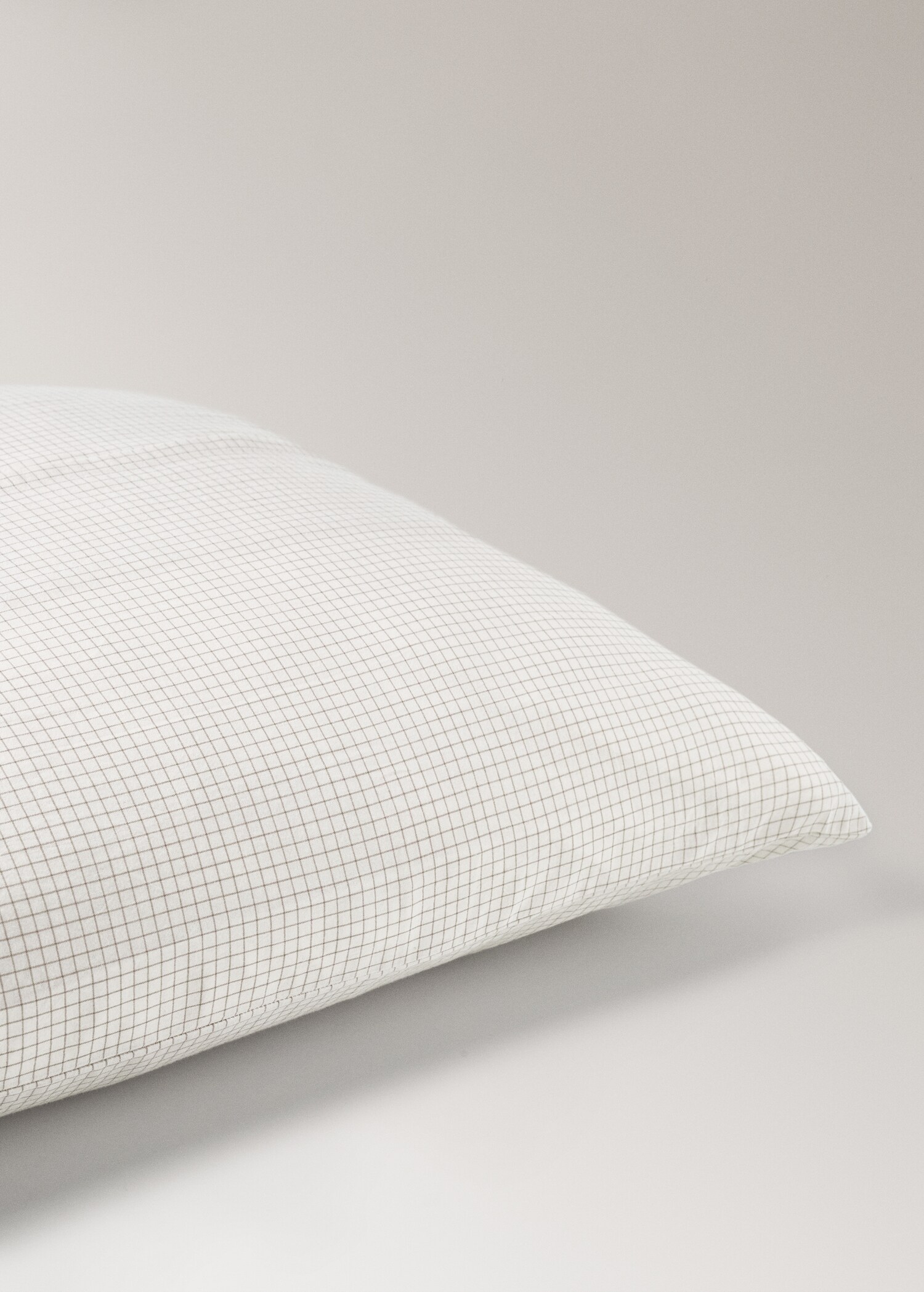 Cotton mini-check children's pillowcase 60x60 cm - Details of the article 1