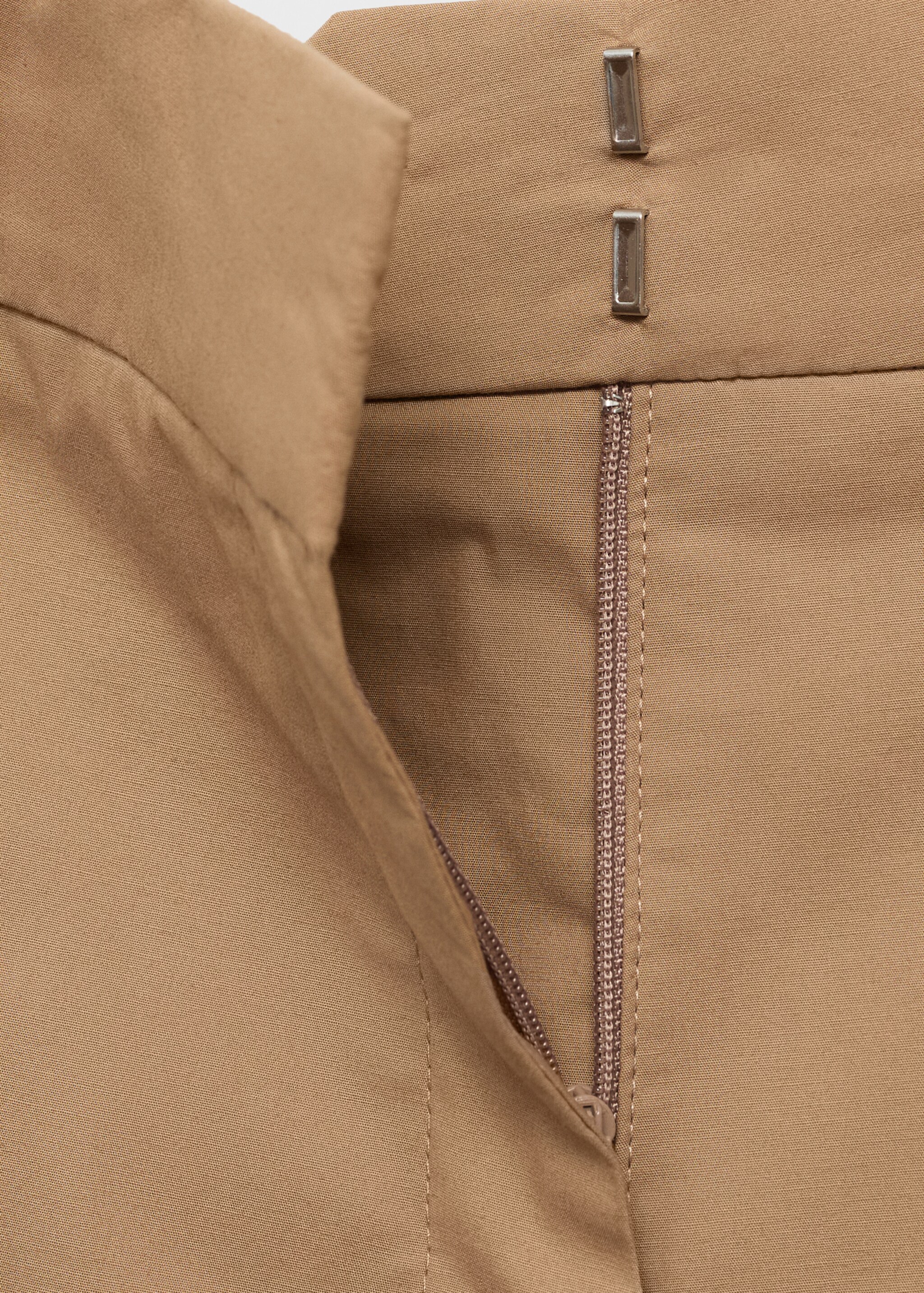 Mid-rise wide leg cotton pants - Details of the article 0