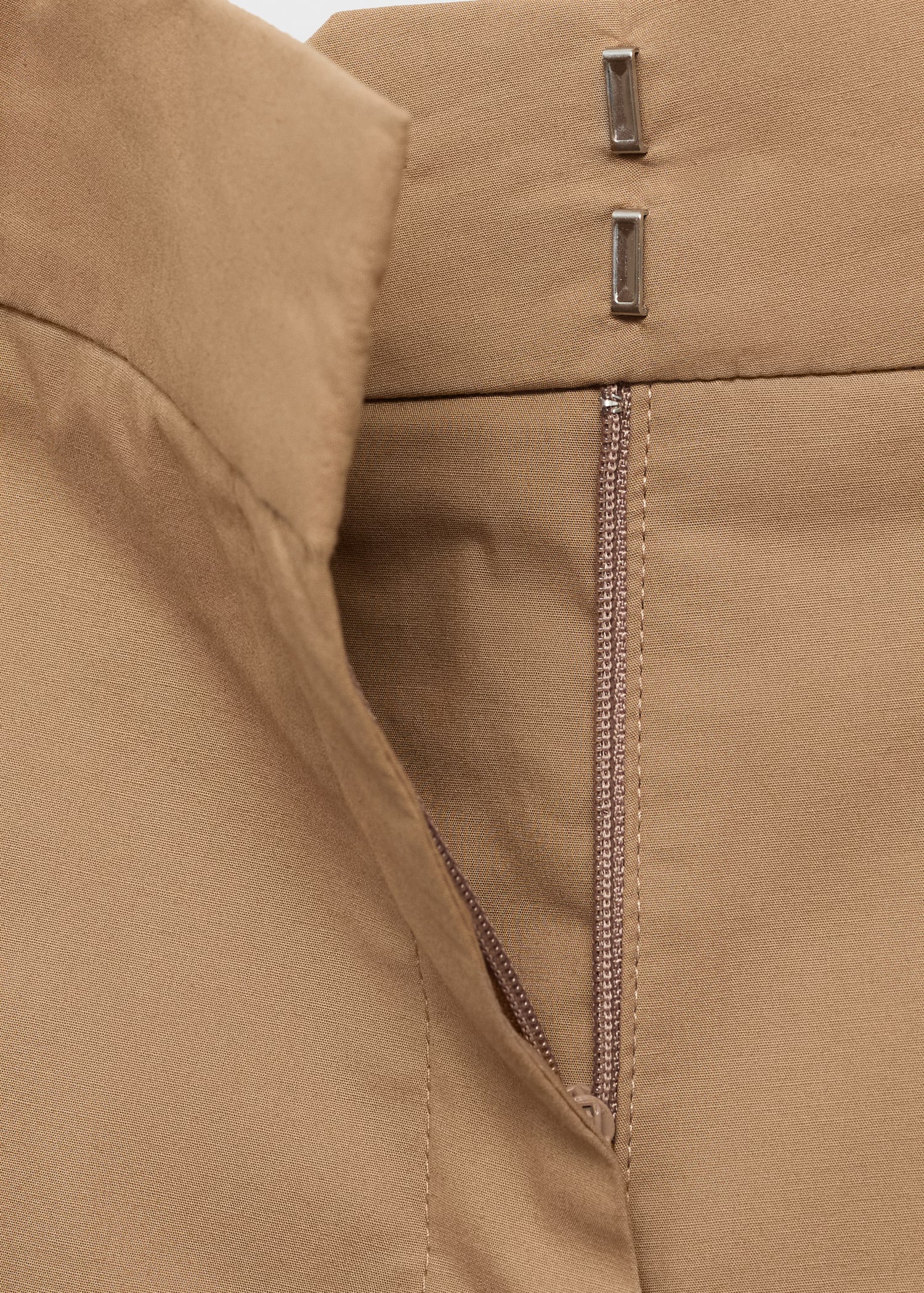 Pantaloni in cotone wideleg a vita media - Dettaglio dell'articolo 0