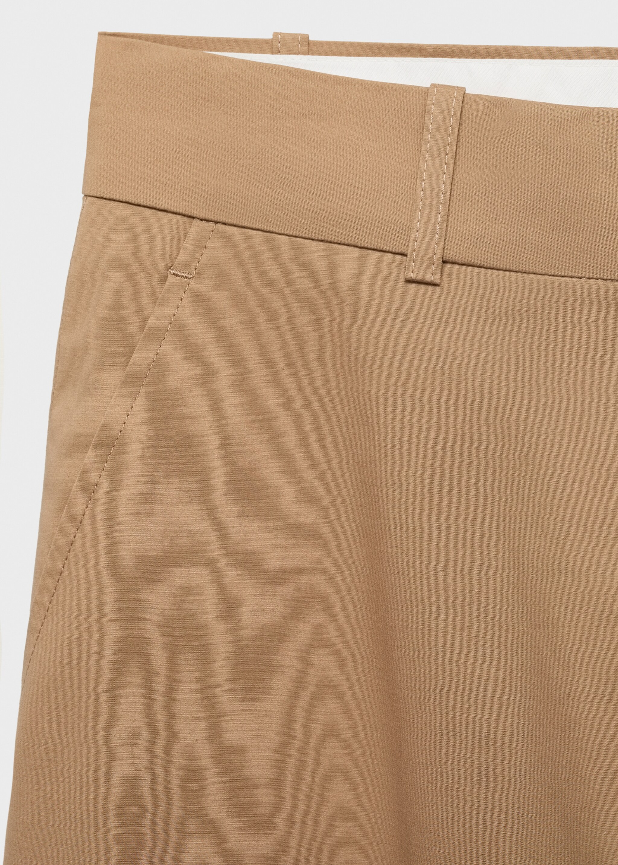 Mid-rise wide leg cotton pants - Details of the article 8