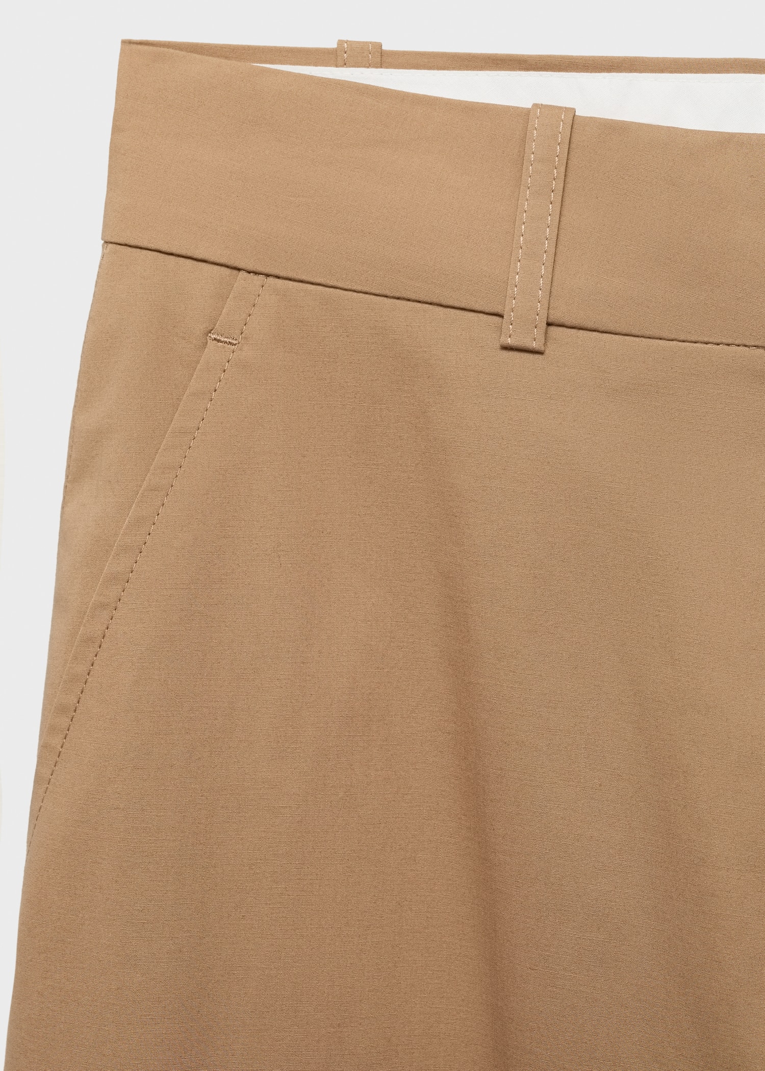 Pantaloni in cotone wideleg a vita media - Dettaglio dell'articolo 8