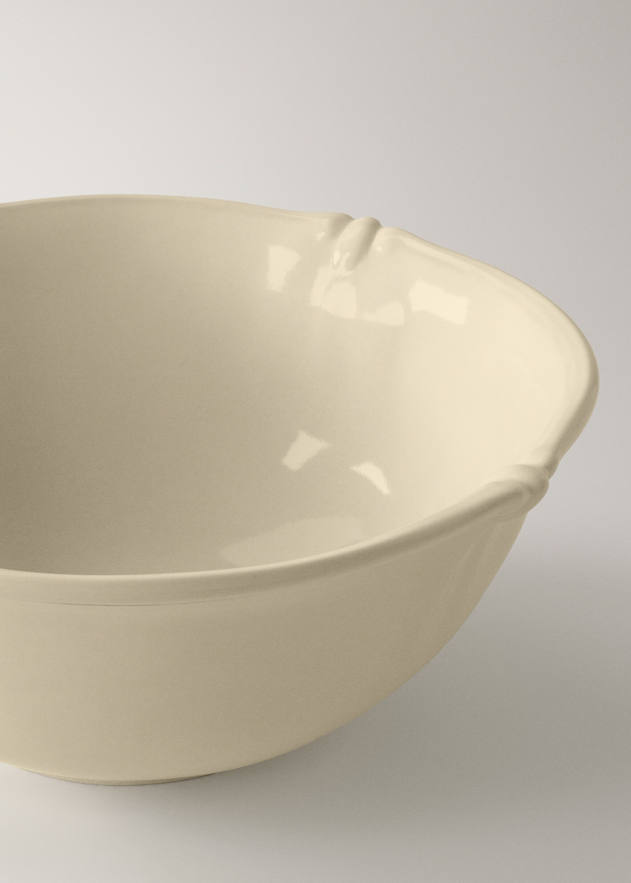 Oval stoneware fountain - Details of the article 2, Ecru. Ref: 17012040-00.