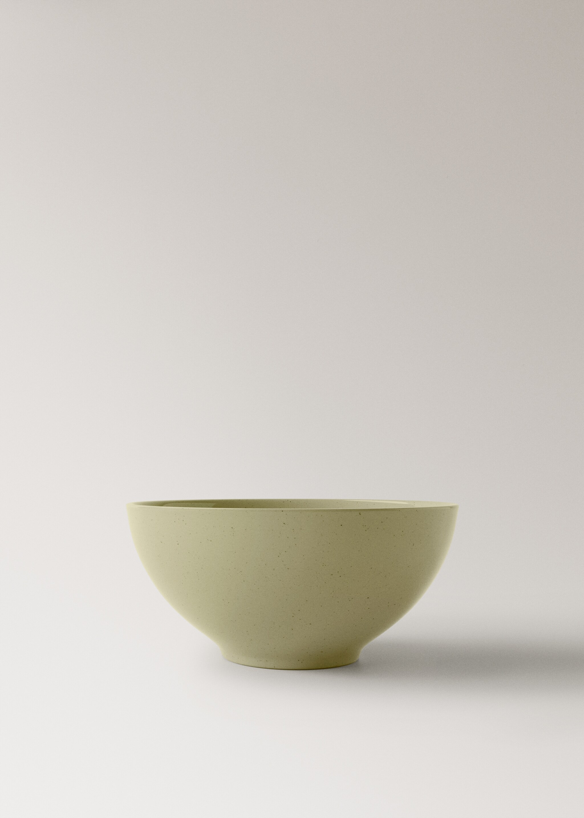 Stoneware serving dish with spots - Article without model, Green. Ref: 17012042-00.