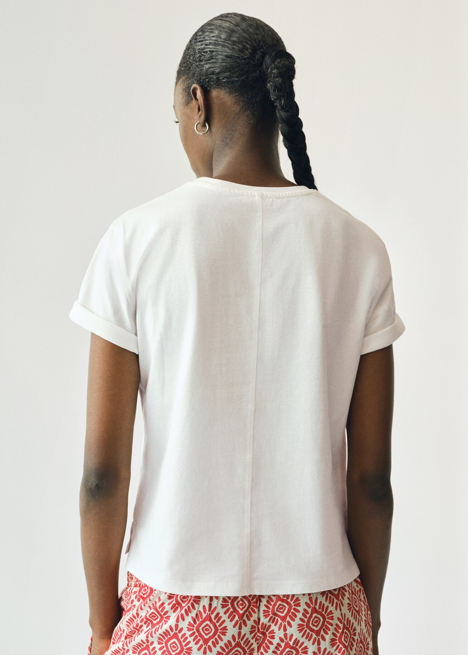 T-shirt estampada de manda curta - Verso do artigo