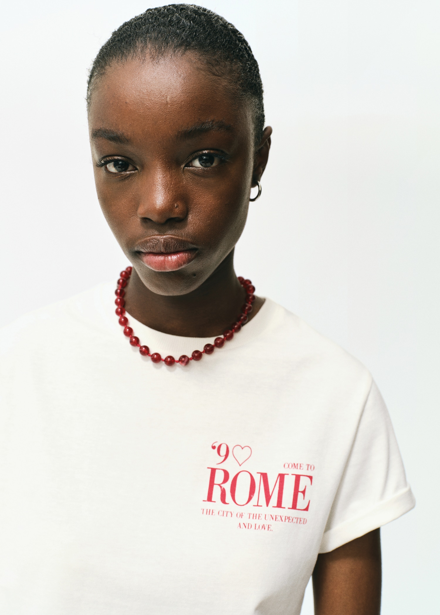 Short-sleeved printed t-shirt - Details of the article 1