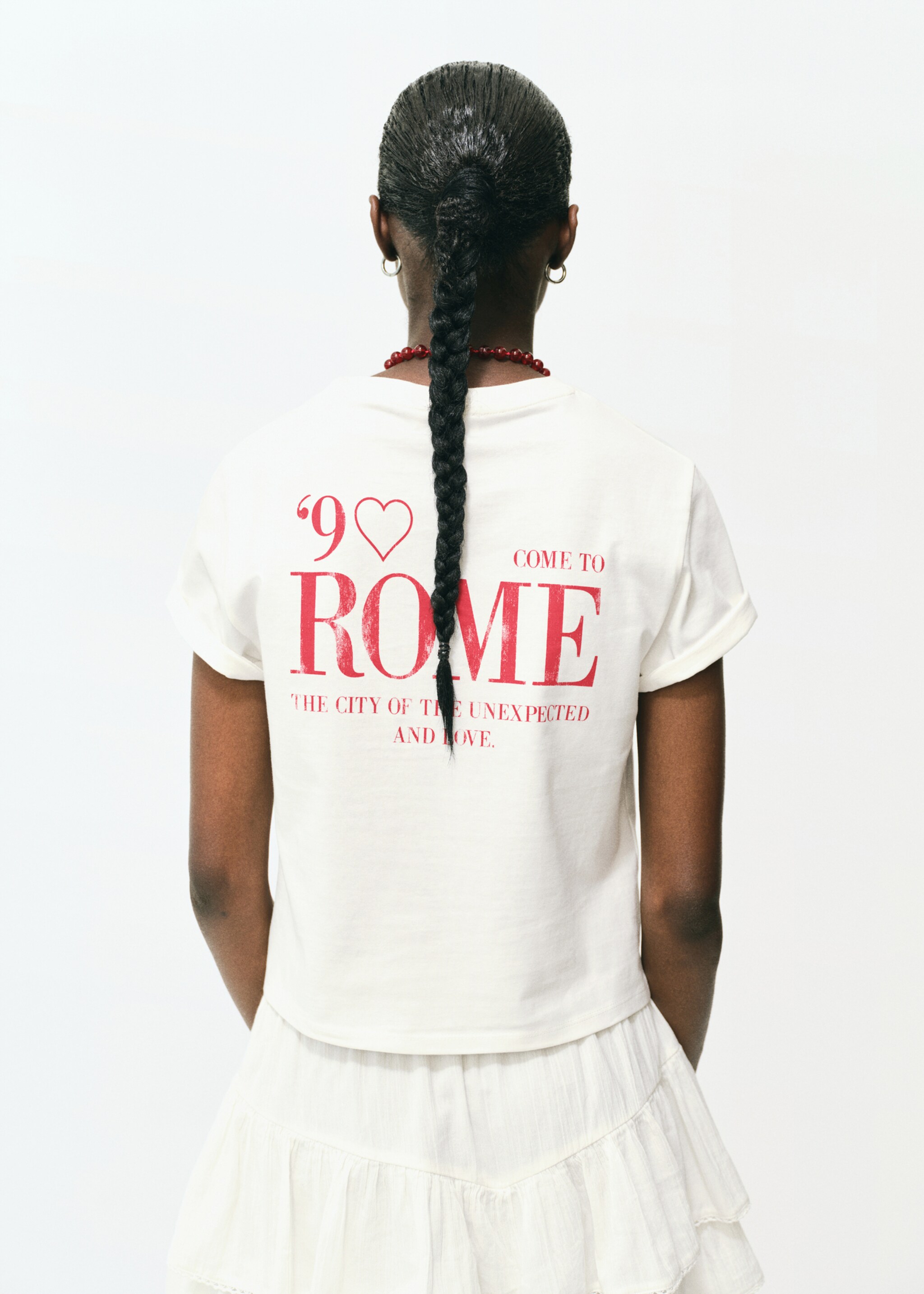 Short-sleeved printed t-shirt - Reverse of the article