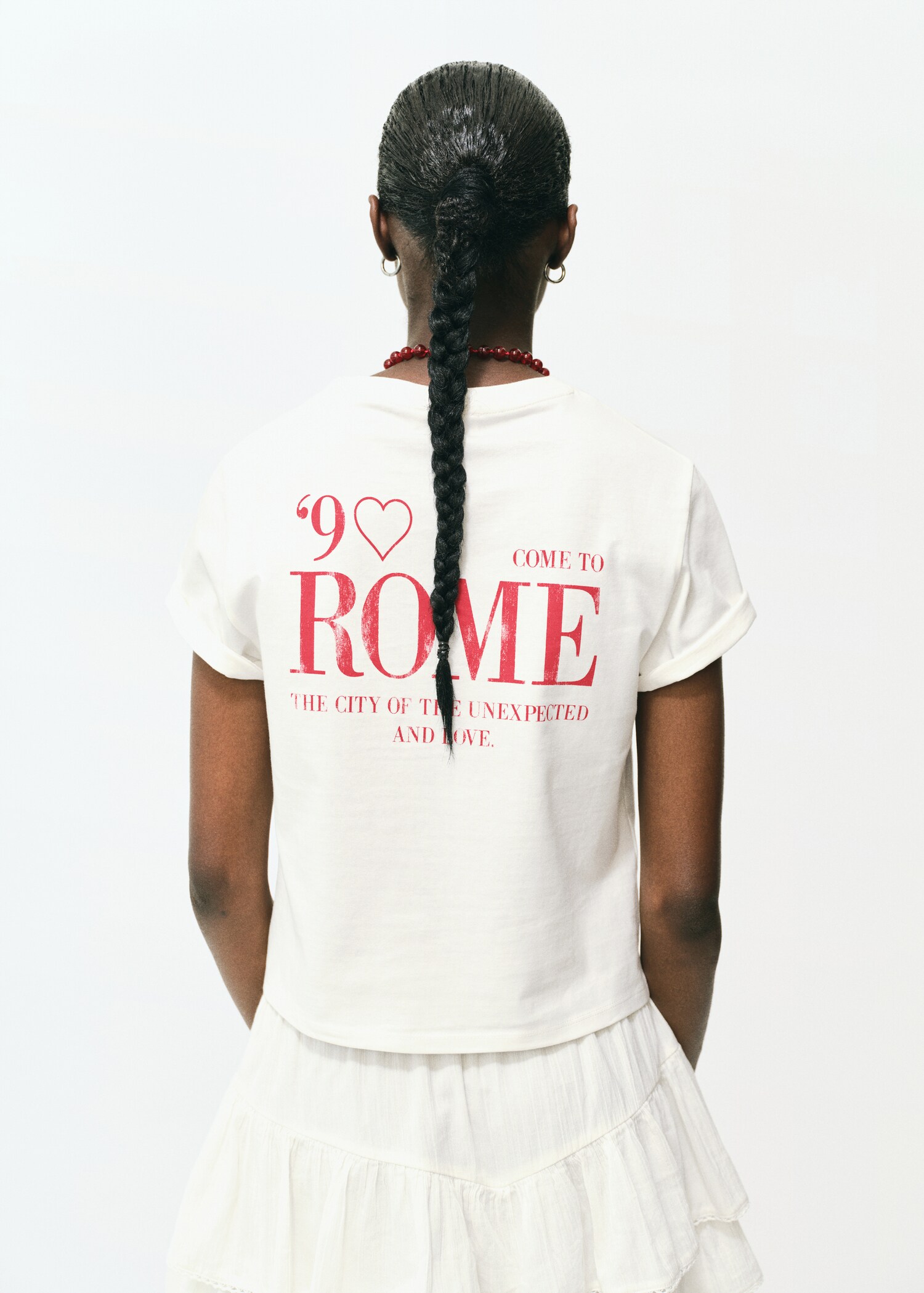 Short-sleeved printed t-shirt - Reverse of the article