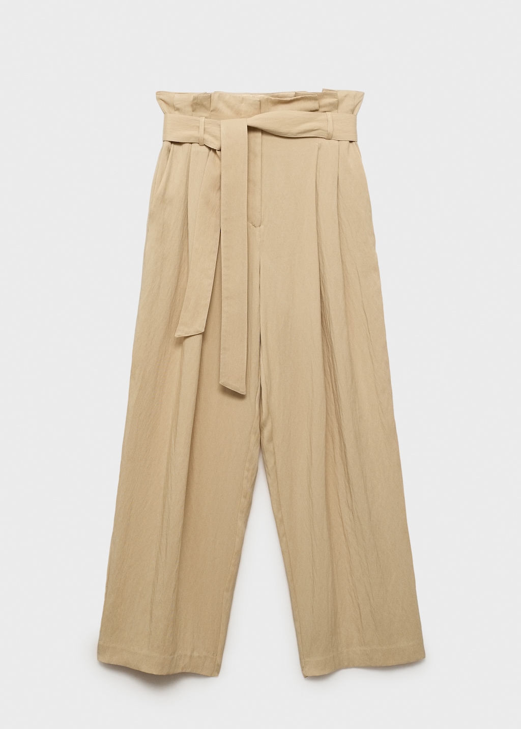 Lyocell paperbag trousers