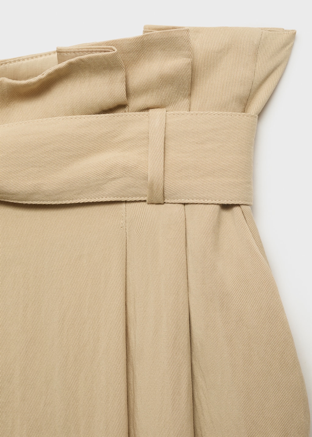 Lyocell paperbag trousers