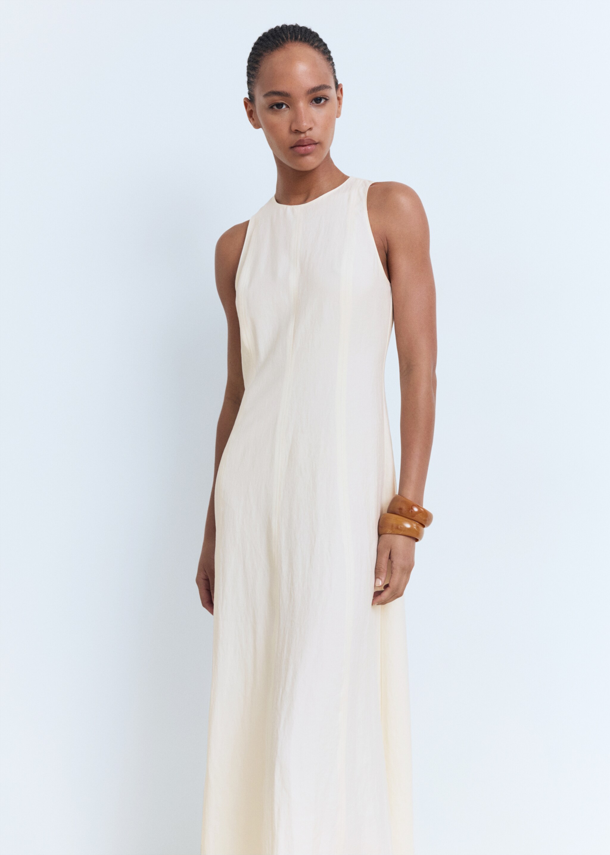 Flared midi-dress - Medium plane