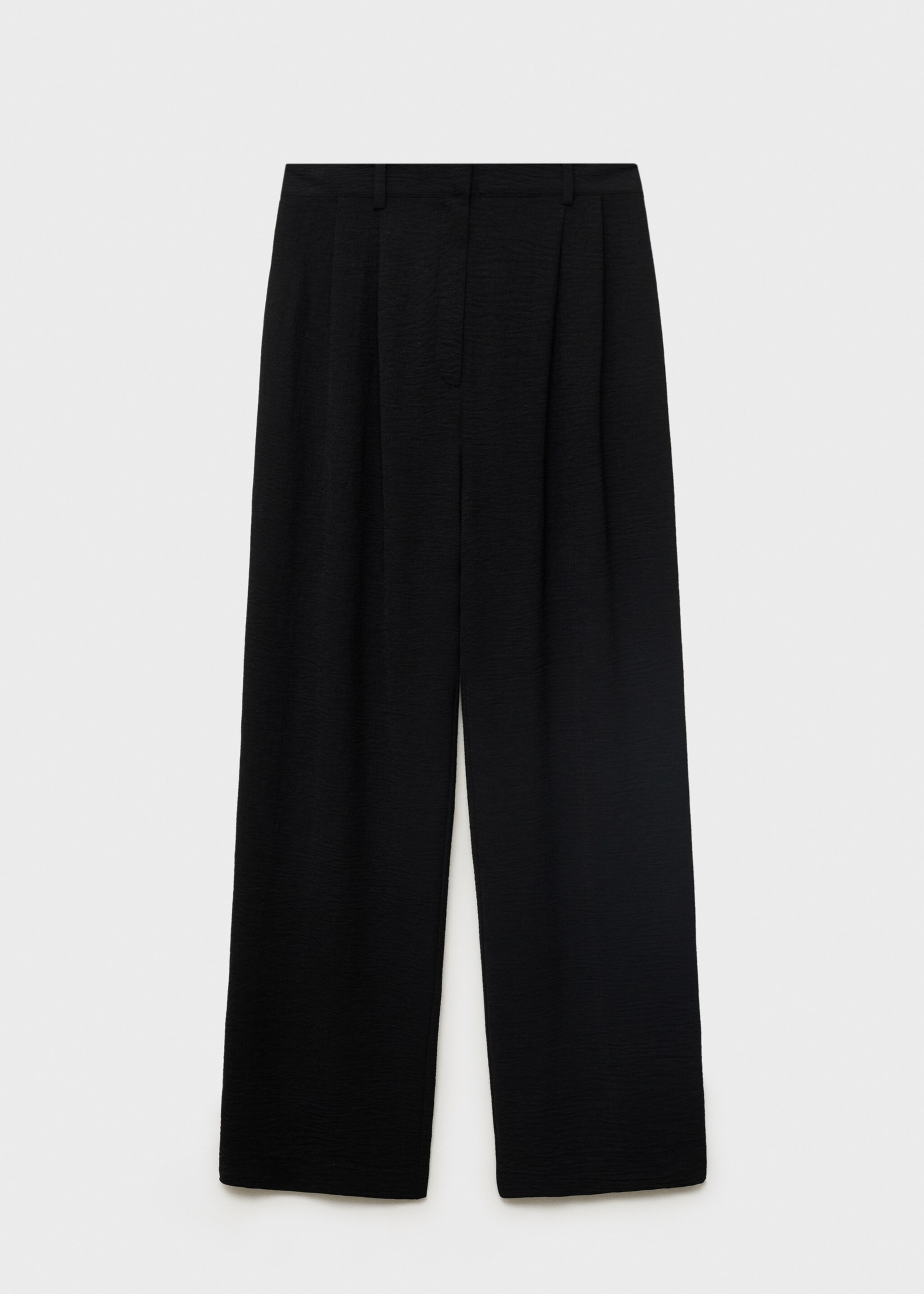 Straight-fit pleated trousers - Article without model