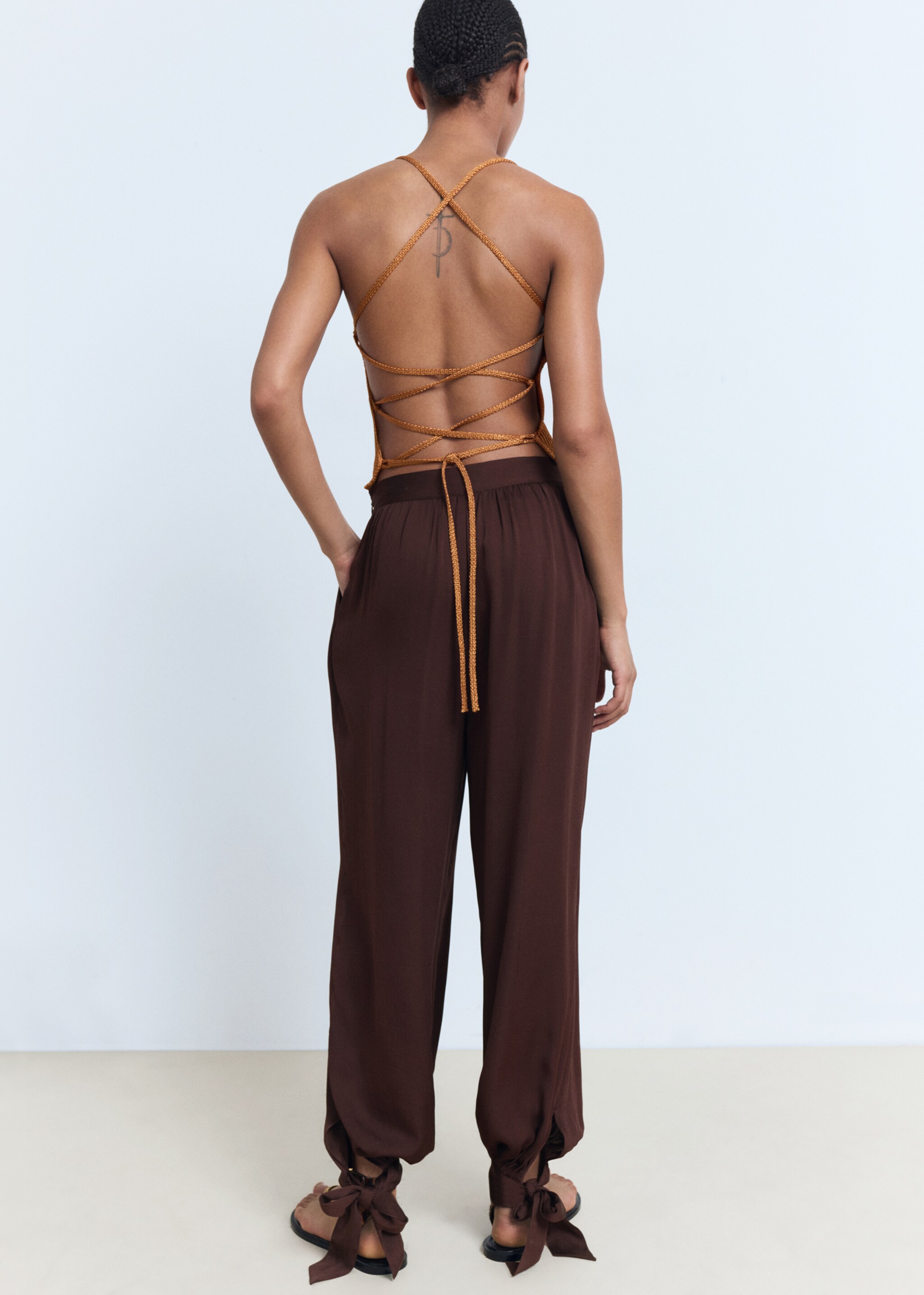 Pantalon style ballon avec rubans - Verso de l’article
