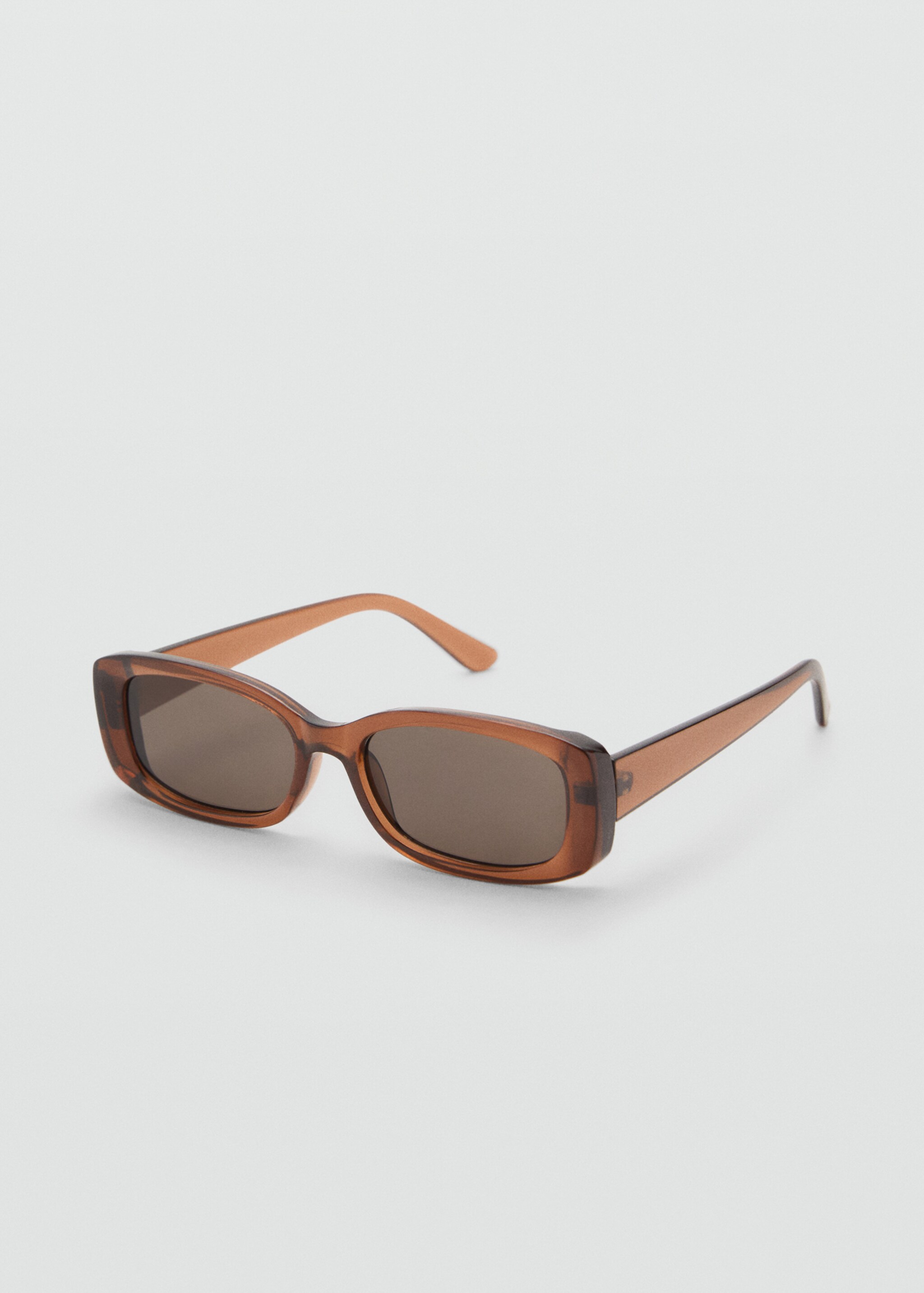 Sonnenbrille mit rechteckigem Brillengestell - Mittlere Ansicht