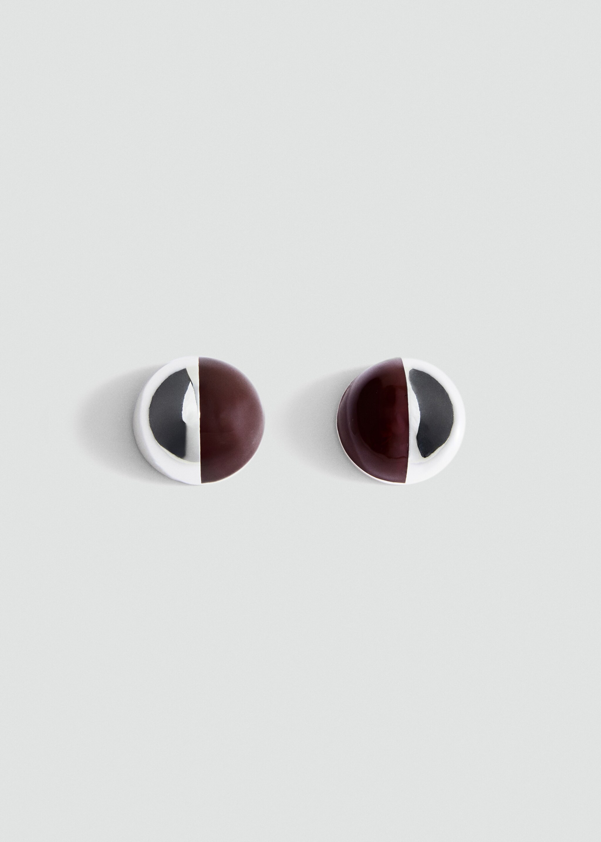 Combined round earrings - Article without model