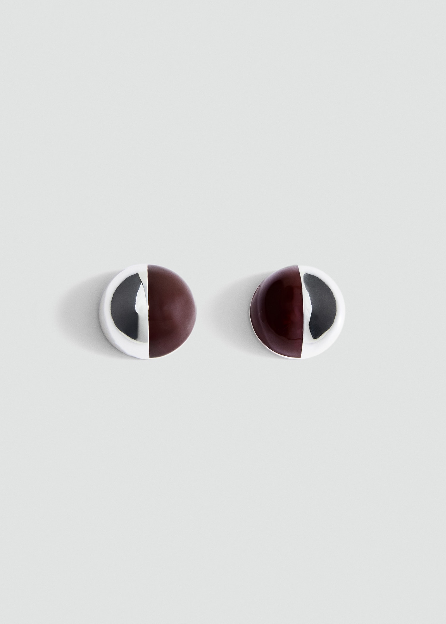 Combined round earrings - Article without model