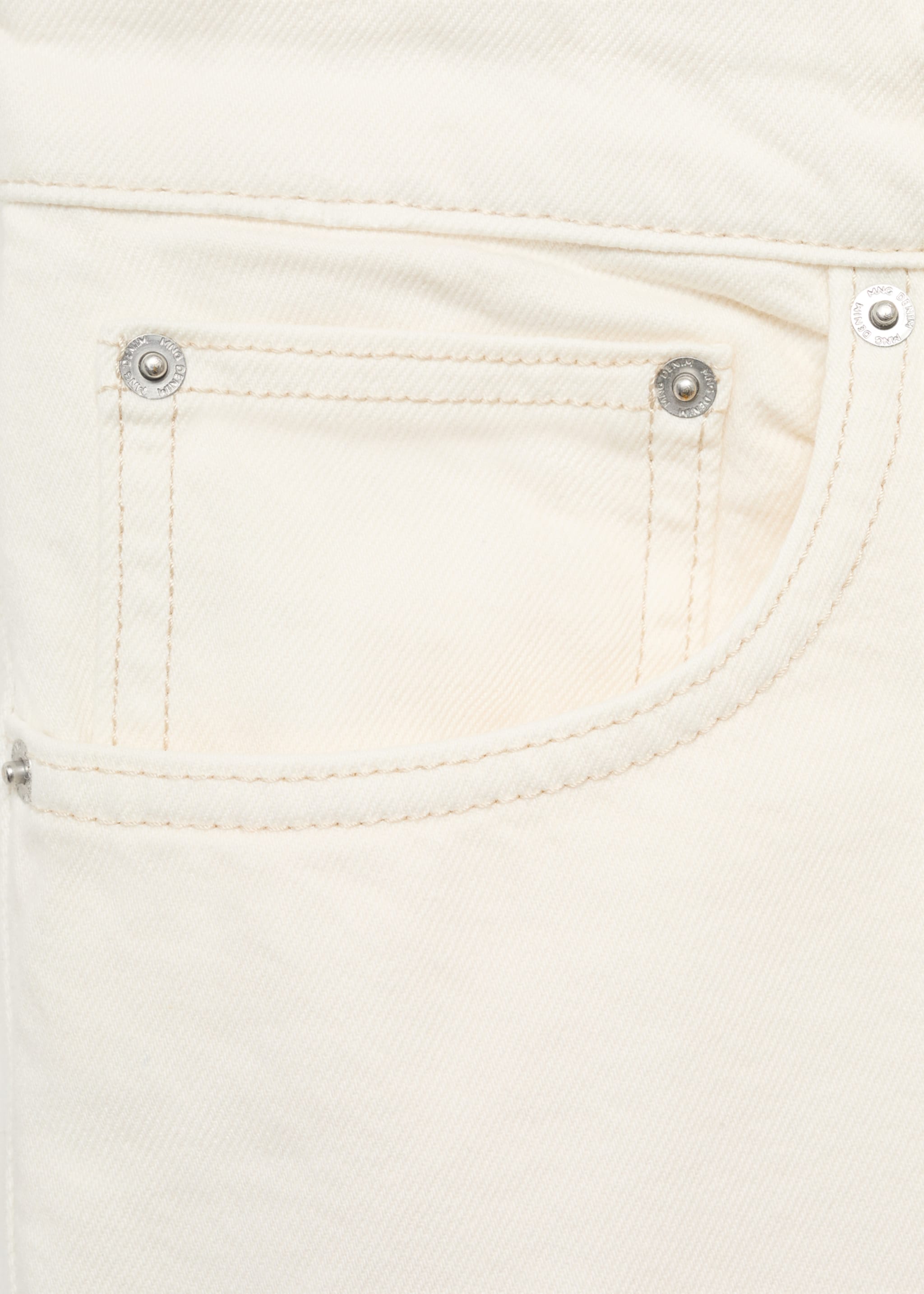 Straight-fit denim bermuda shorts - Details of the article 0
