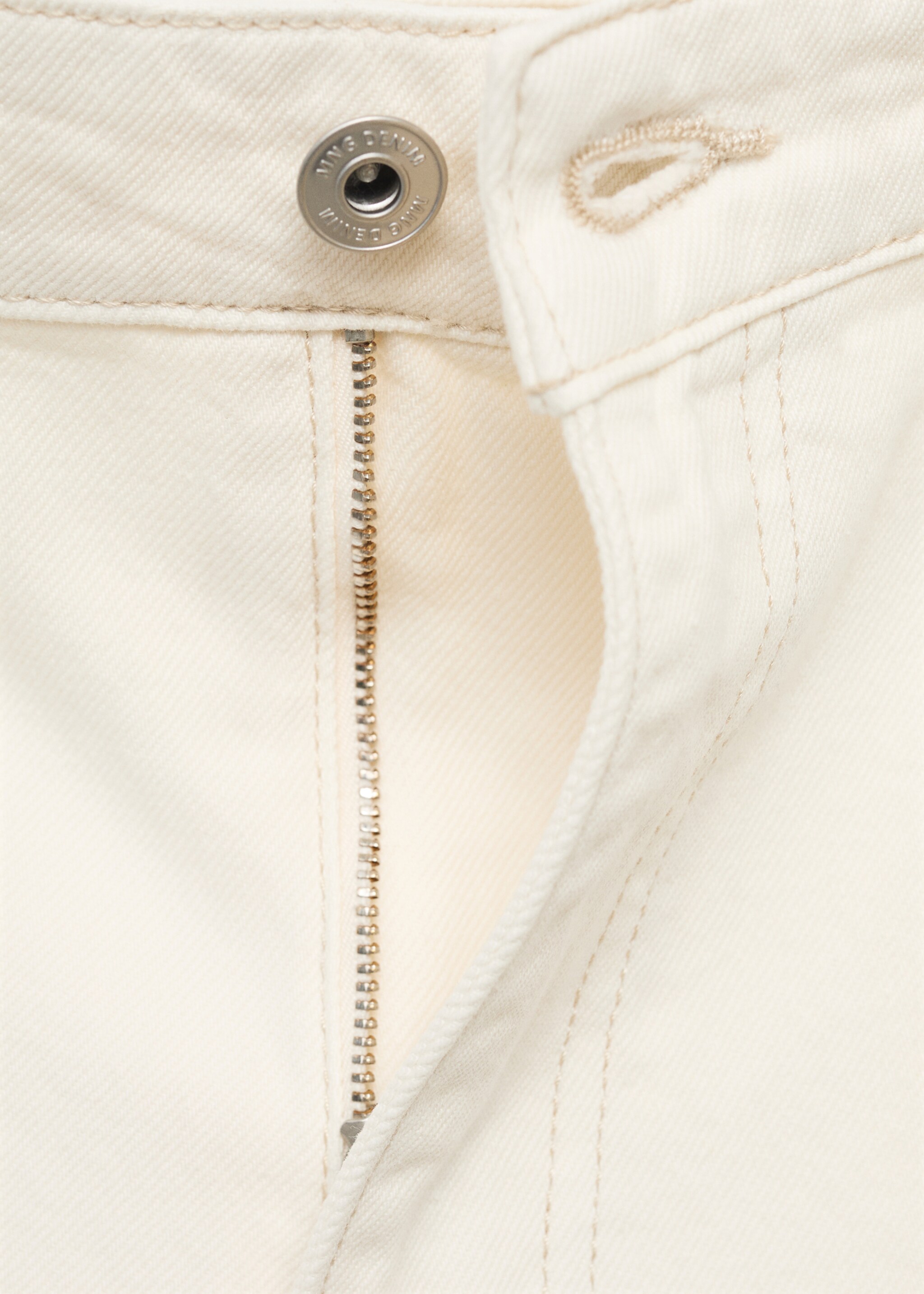 Straight-fit denim bermuda shorts - Details of the article 8