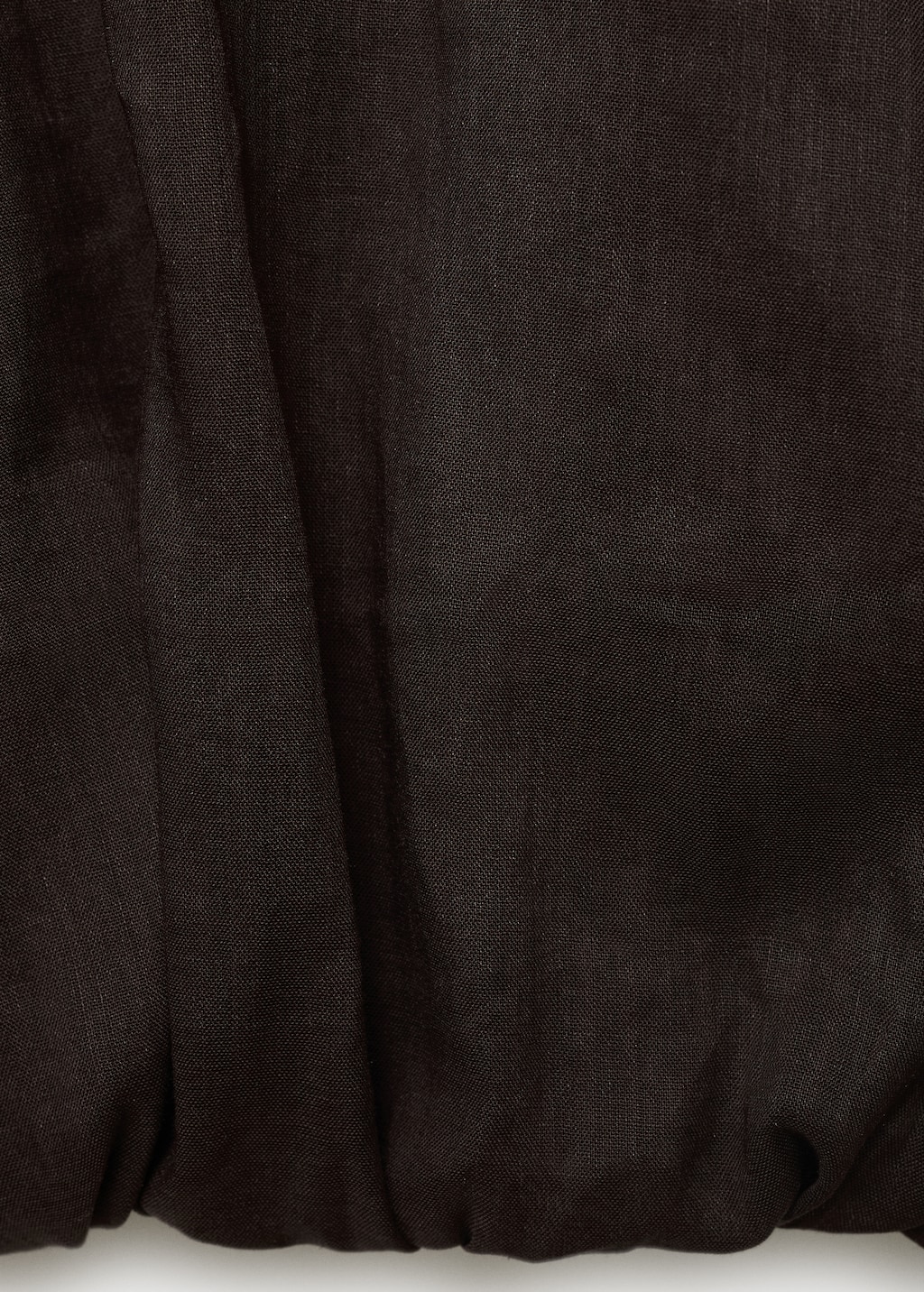 Ramie cropped balloon blouse