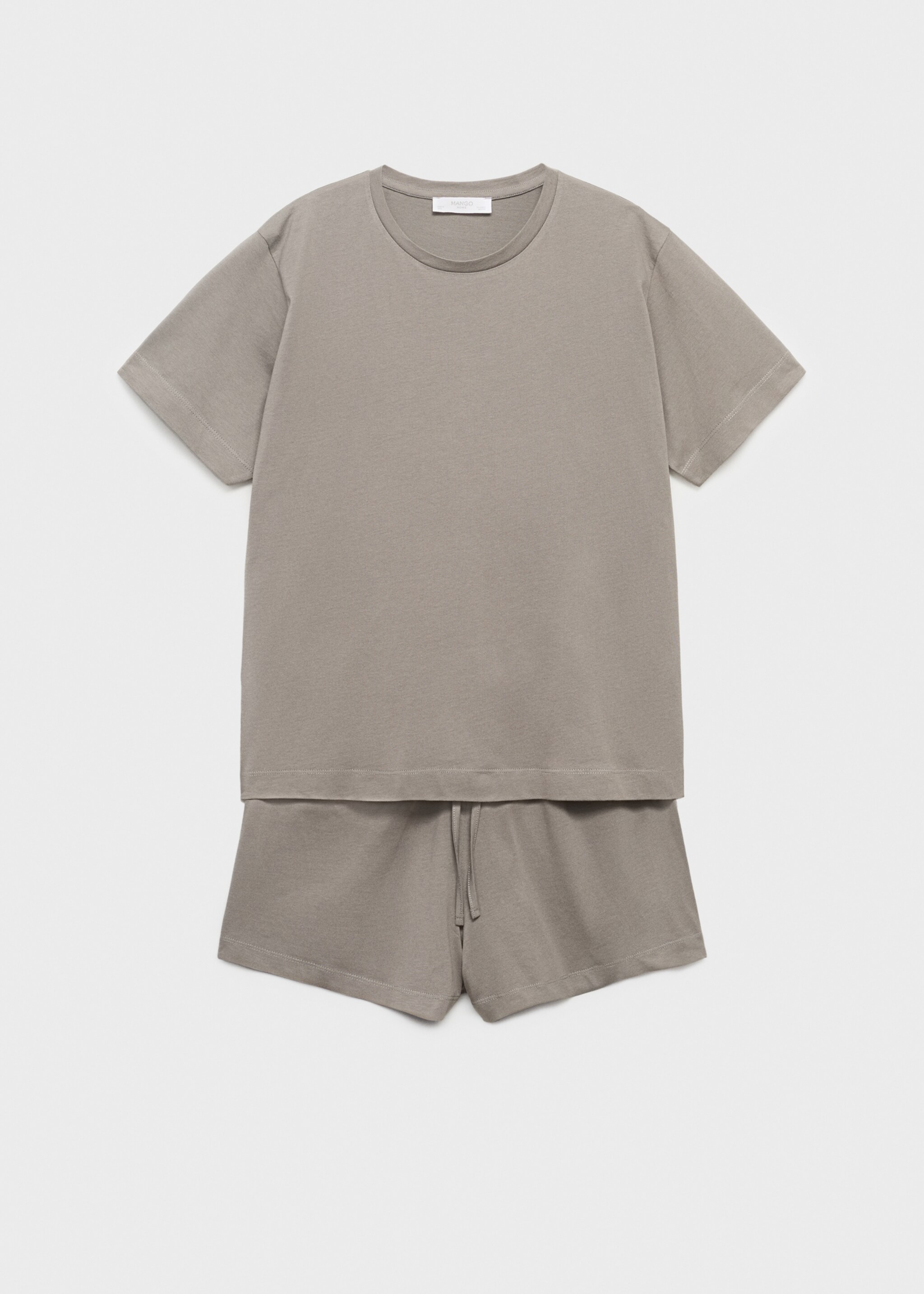 Cotton two-piece short-sleeved pyjamas - Article without model