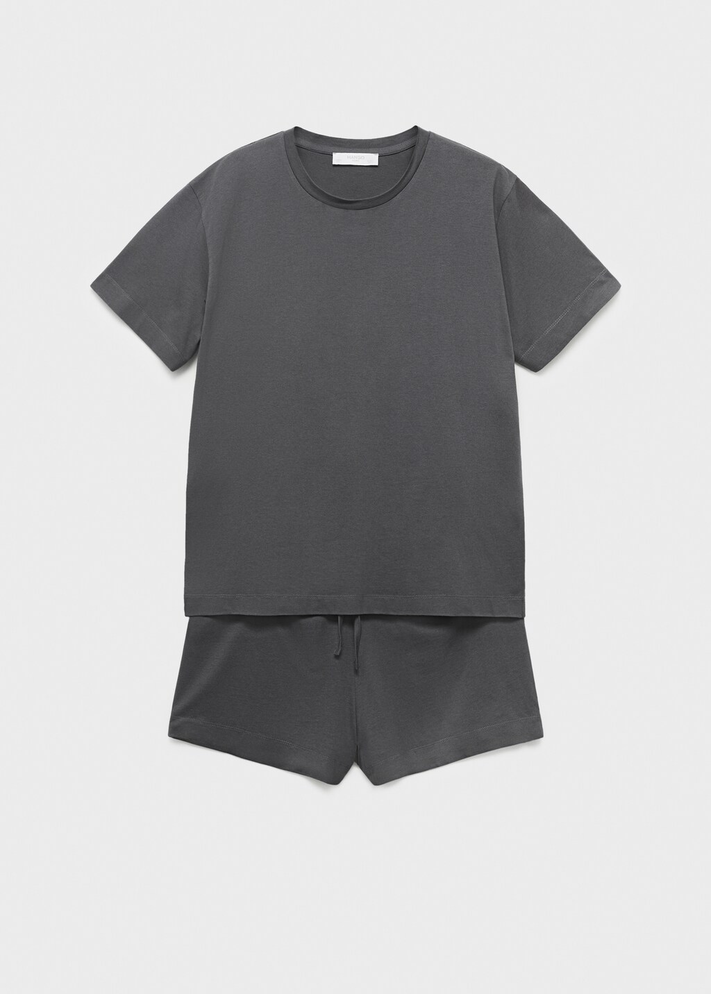 Cotton two-piece short-sleeved pajamas