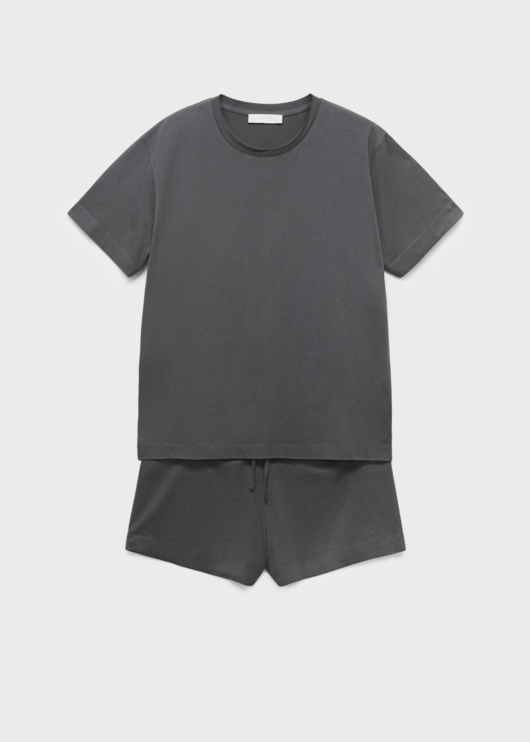 Cotton two-piece short-sleeved pyjamas - Article without model
