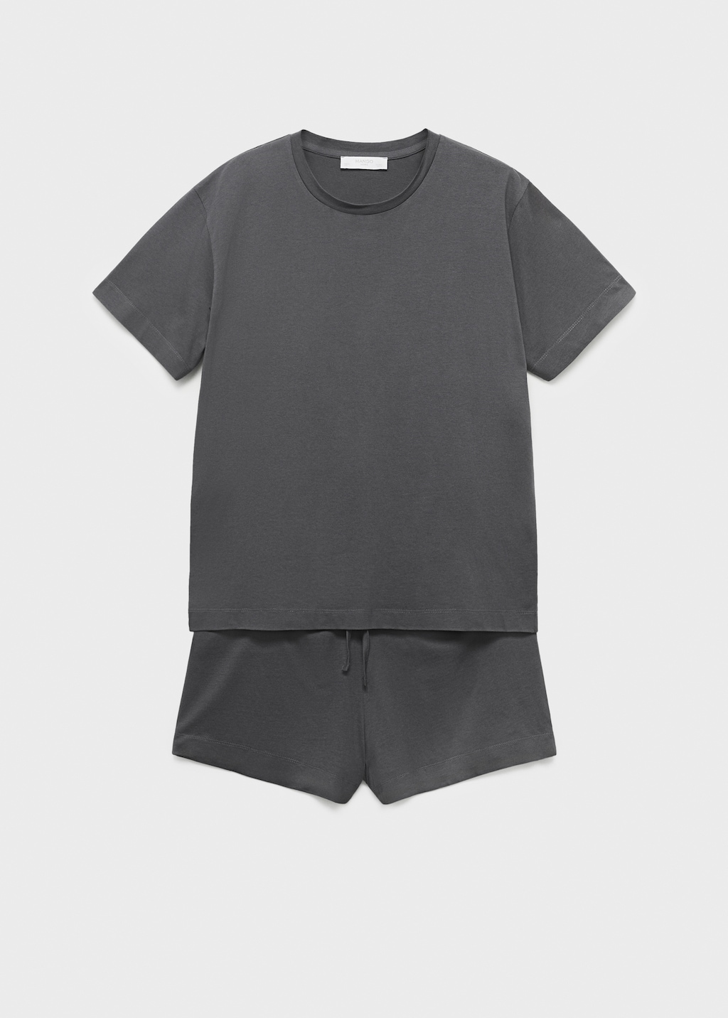 Cotton two-piece short-sleeved pajamas