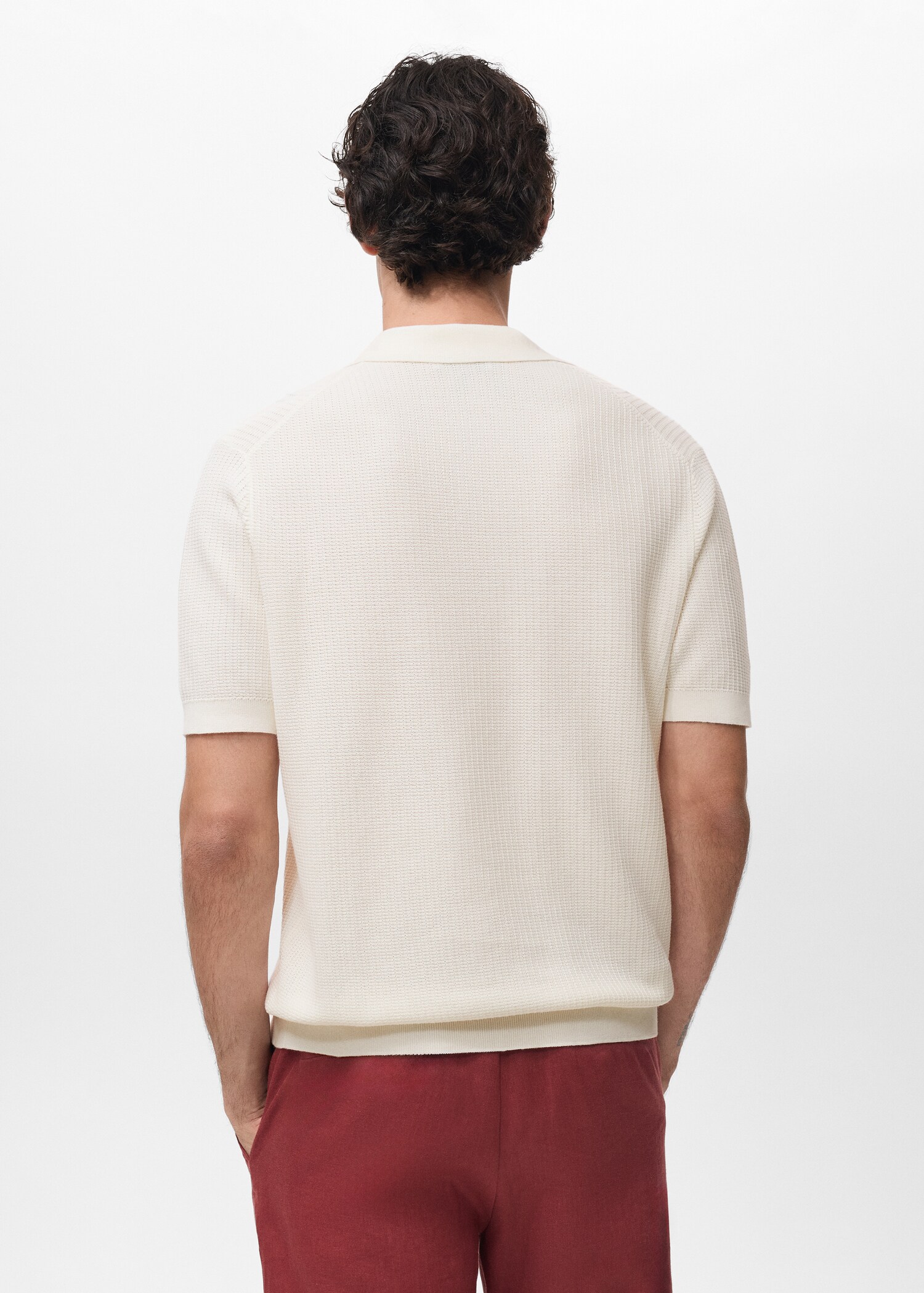 Polo coton en crochet - Verso de l’article